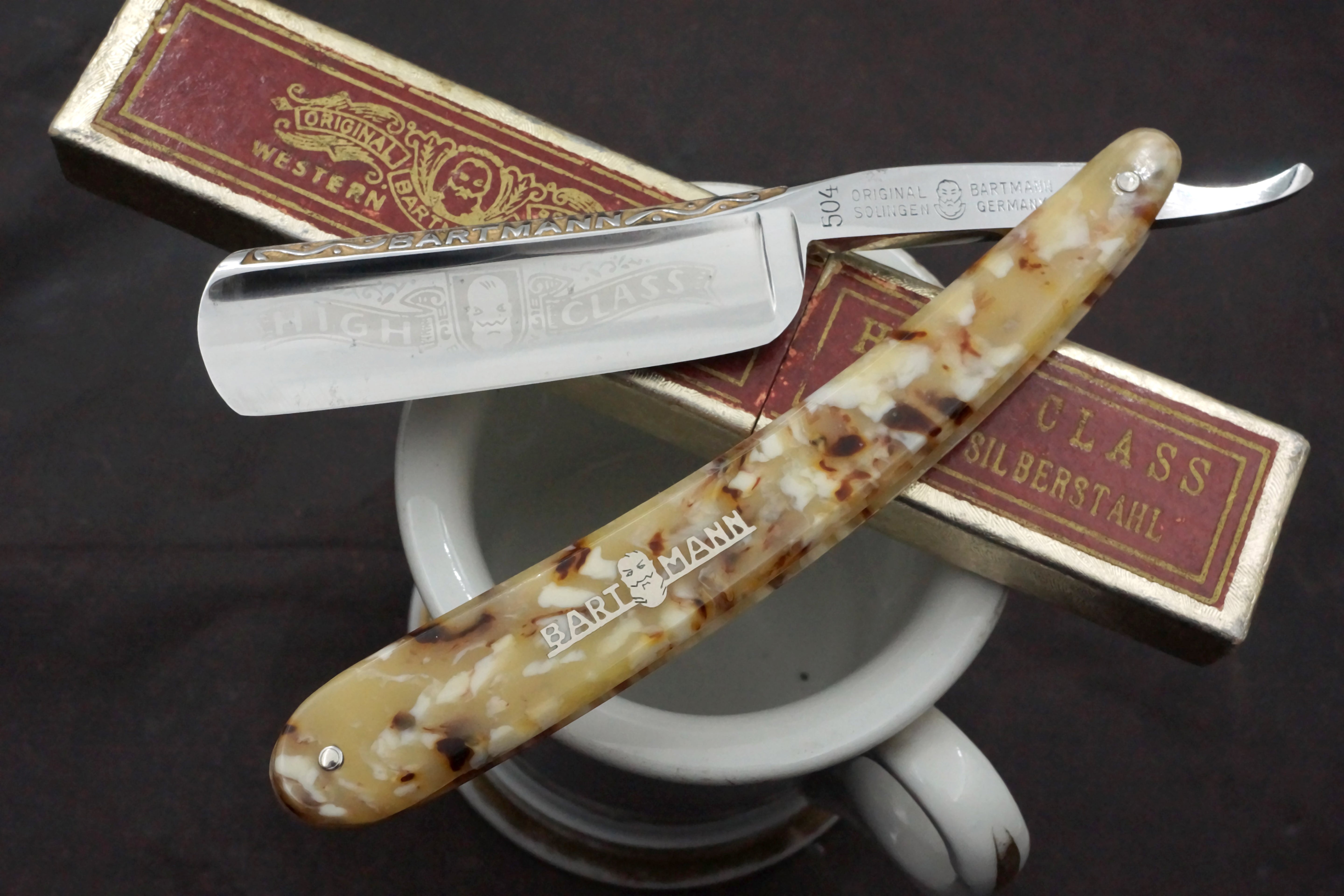 Bartmann Forged Spine 15/16 Extra Hollow Blade - Vintage Solingen Straight Razor - Shave Ready