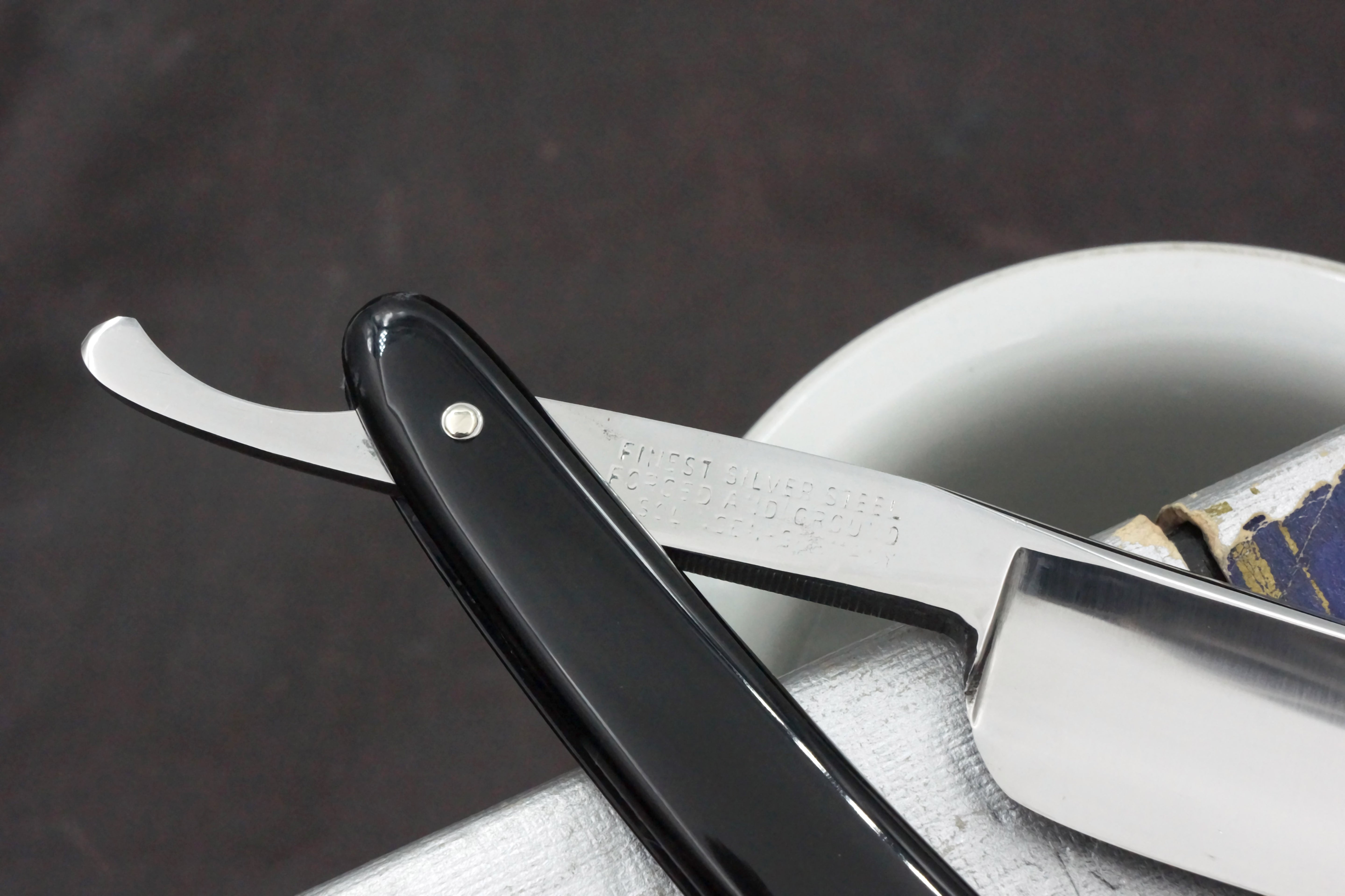 Ambossman No.60 - 13/16 Full Hollow Etched Blade - Restored Vintage Solingen Straight Razor - Shave Ready