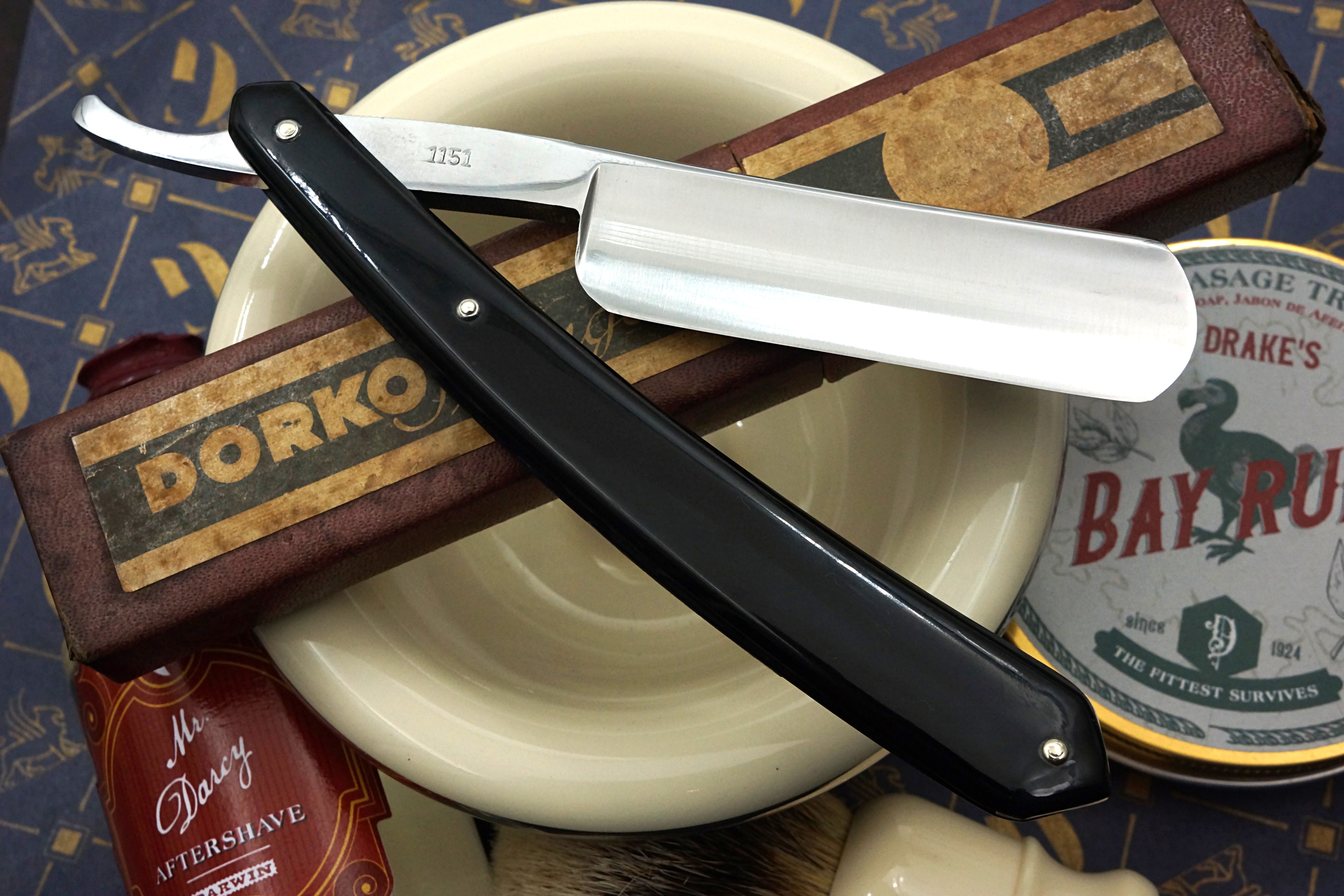 Dorko 1151 "Dorko Razor"- 7/8 Excellent Full Hollow with Fancy Scales - Restored Solingen Straight Razor - Shave Ready