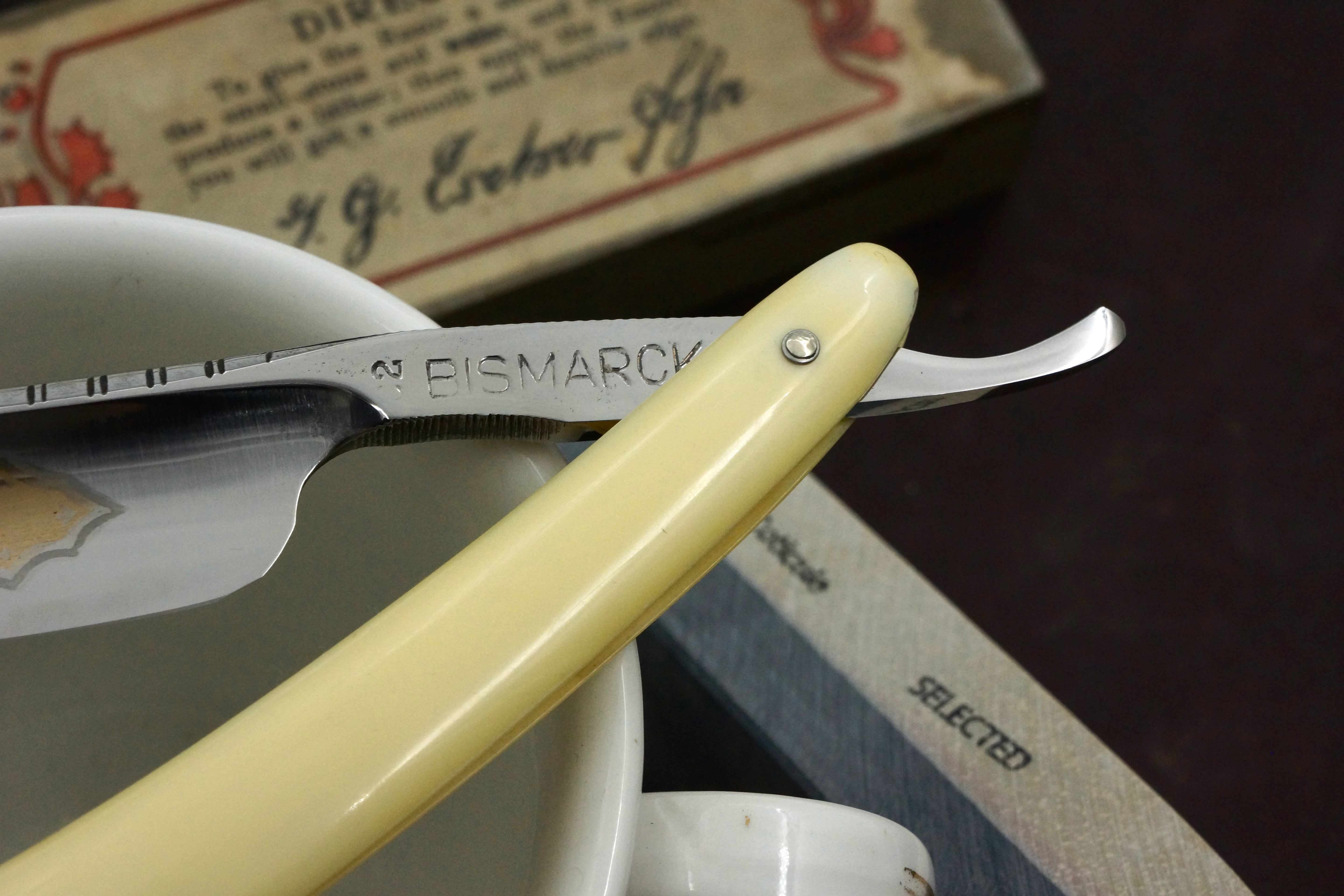 Bismarck - 13/16 Full Hollow Blade - Excellent Restored Vintage Solingen Straight Razor - Shave Ready