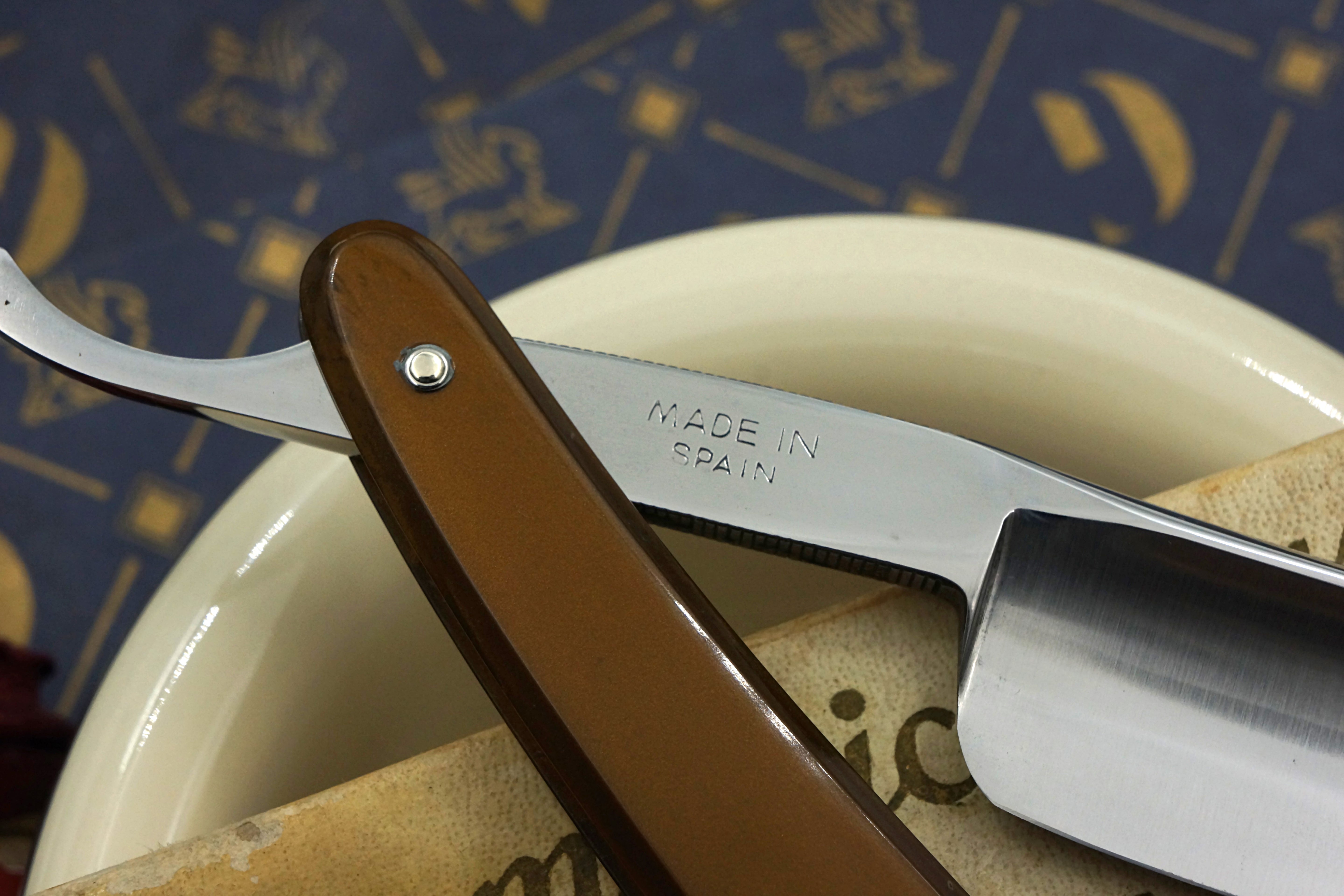 Filarmonica JMP Doble Temple No. 14 15/16" Full Hollow Blade - Excellent+ Vintage Spanish Straight Razor - Shave Ready