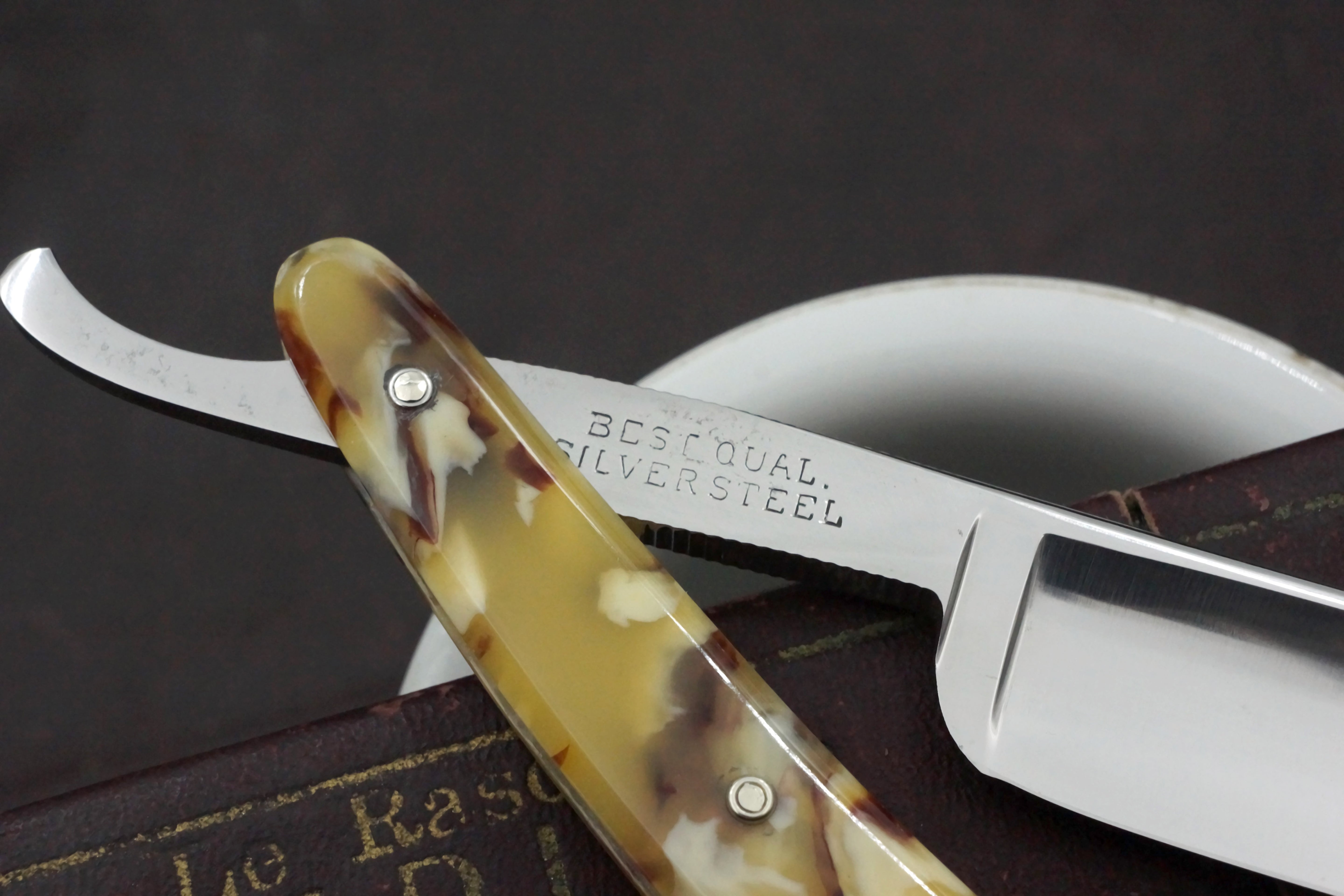 A. Joly Liege "Berly" 6/8 - Fully Restored Fancy Vintage Solingen Straight Razor - Shave Ready