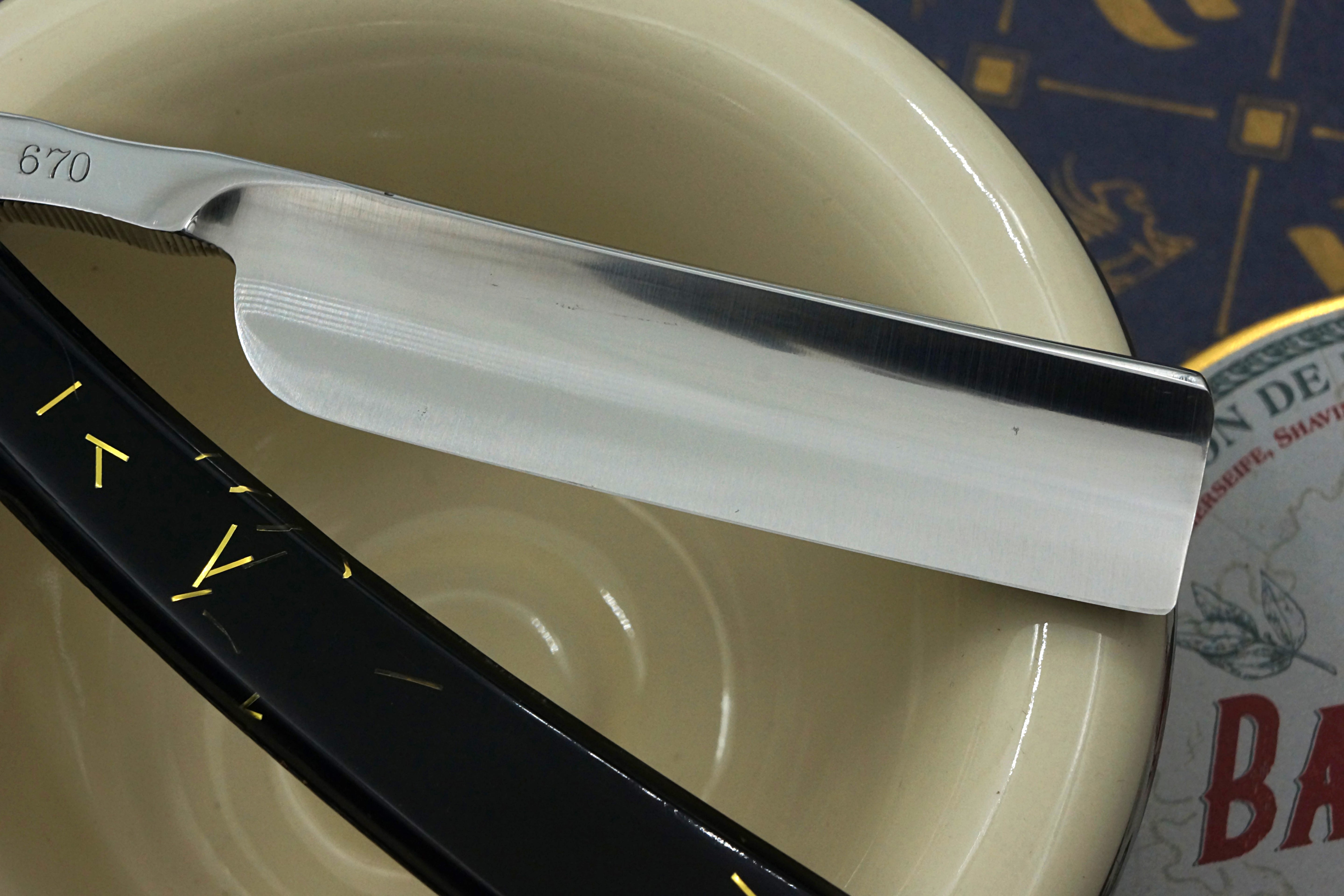 Sevilla NOS Mint - 13/16 Full Hollow Blade Vintage Japanese Straight Razor - Shave Ready