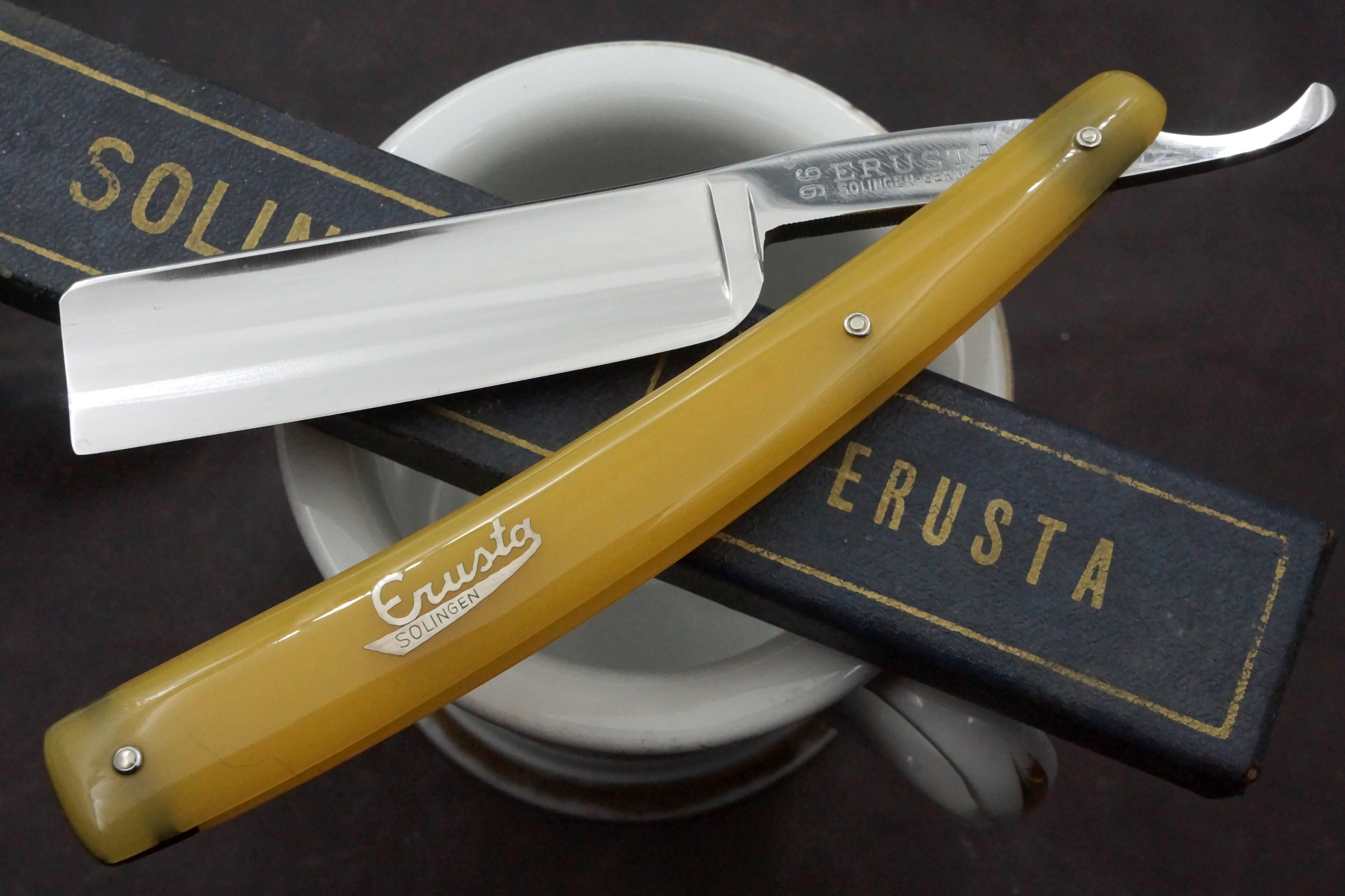 Erusta No.96 Like NOS 13/16 Extra Hollow Blade - Near Pristine Vintage Solingen Straight Razor - Shave Ready