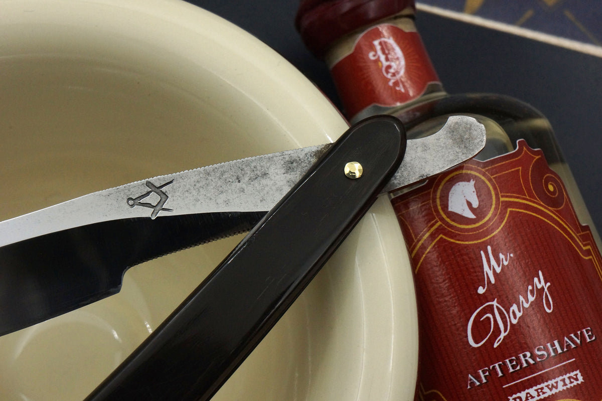 John Barber Early 1800s - 6/8 Stubtail Blade with Original Scales - Vintage Sheffield Straight Razor - Shave Ready