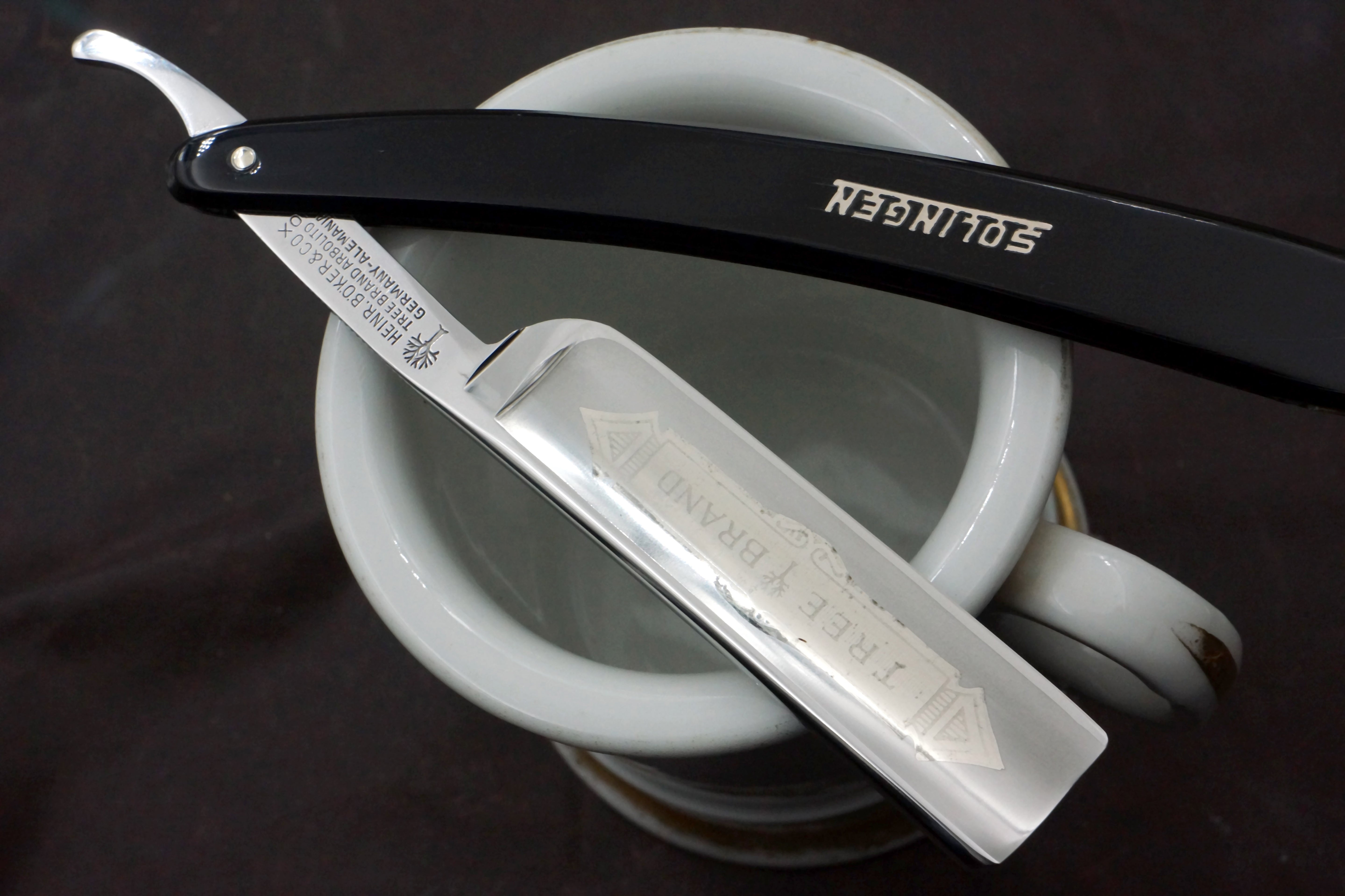 Boker Inox Stainless 13/16 - Stunning Full Hollow Blade Restored - Solingen Vintage Straight Razor - Shave Ready