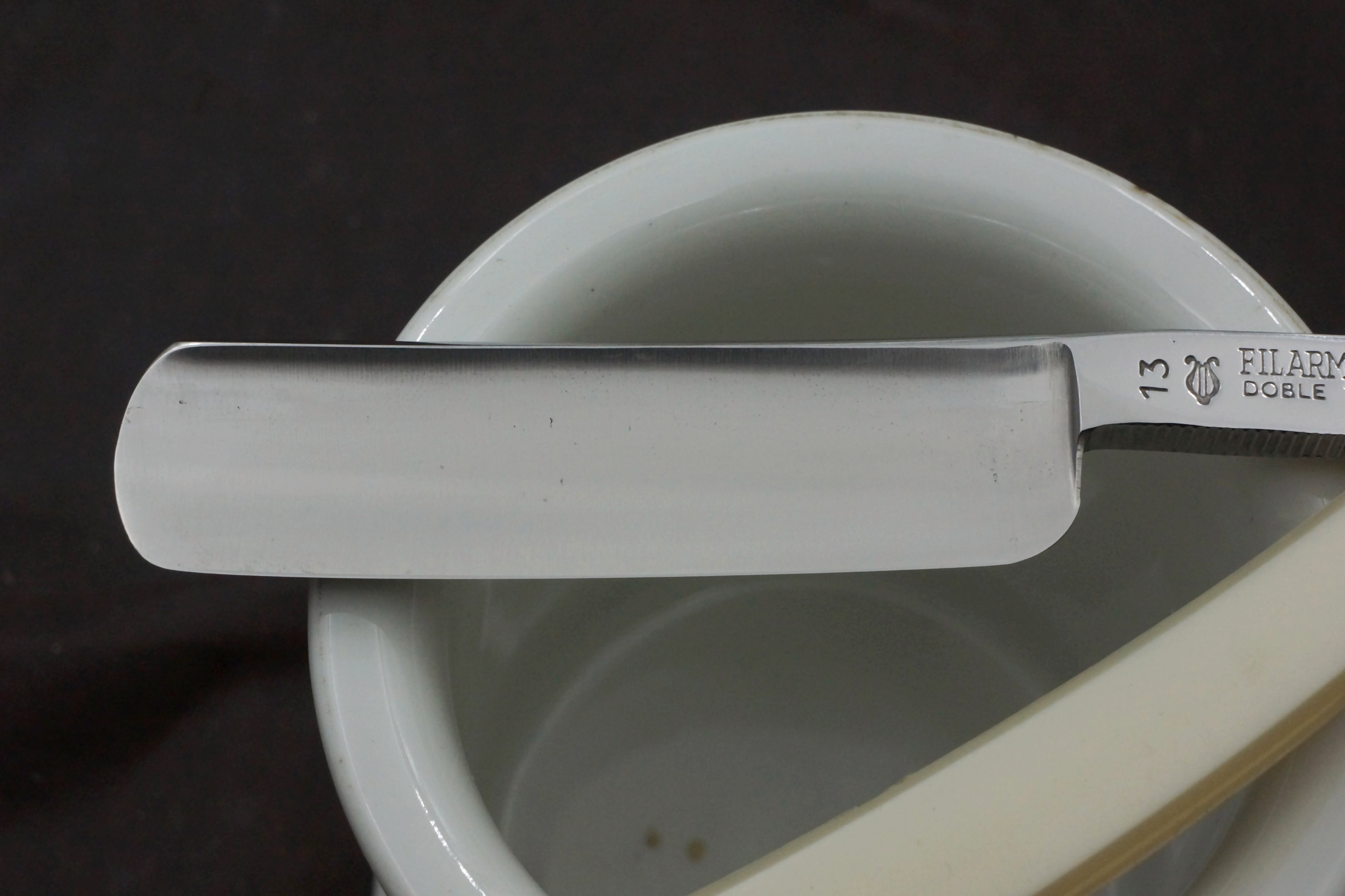 Filarmonica No. 13 13/16 Full Hollow Blade - Near Pristine Vintage Spanish Straight Razor - Shave Ready