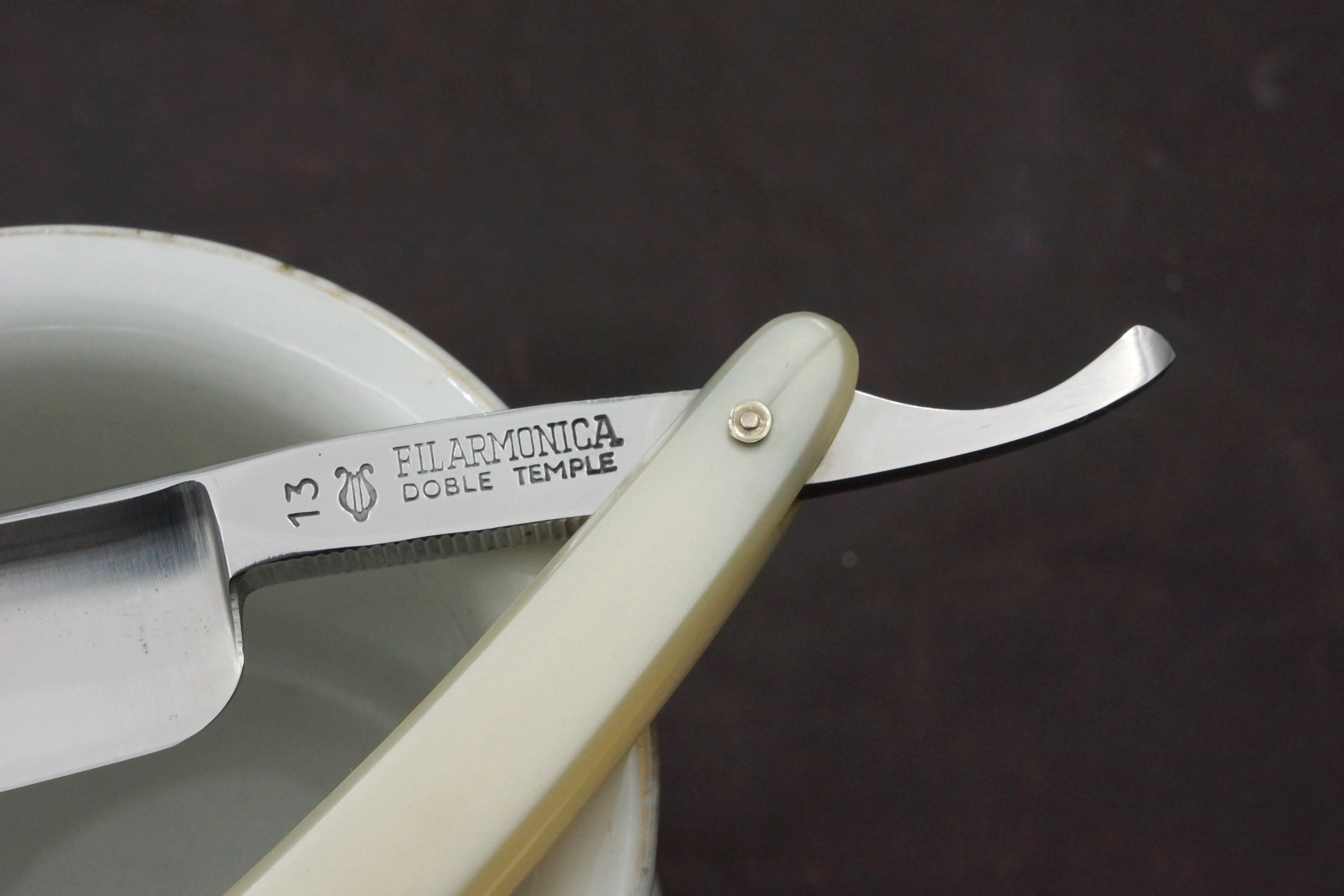 Filarmonica No. 13 13/16 Full Hollow Blade - Near Pristine Vintage Spanish Straight Razor - Shave Ready