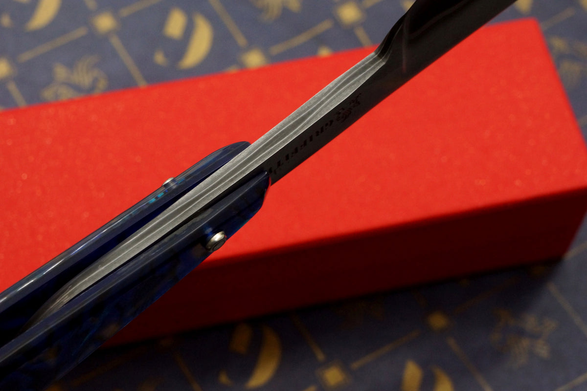Griffith 15/16 W2 & Stainless San Mai Quarter Hollow - Abalone Scales Artisan Straight Razor