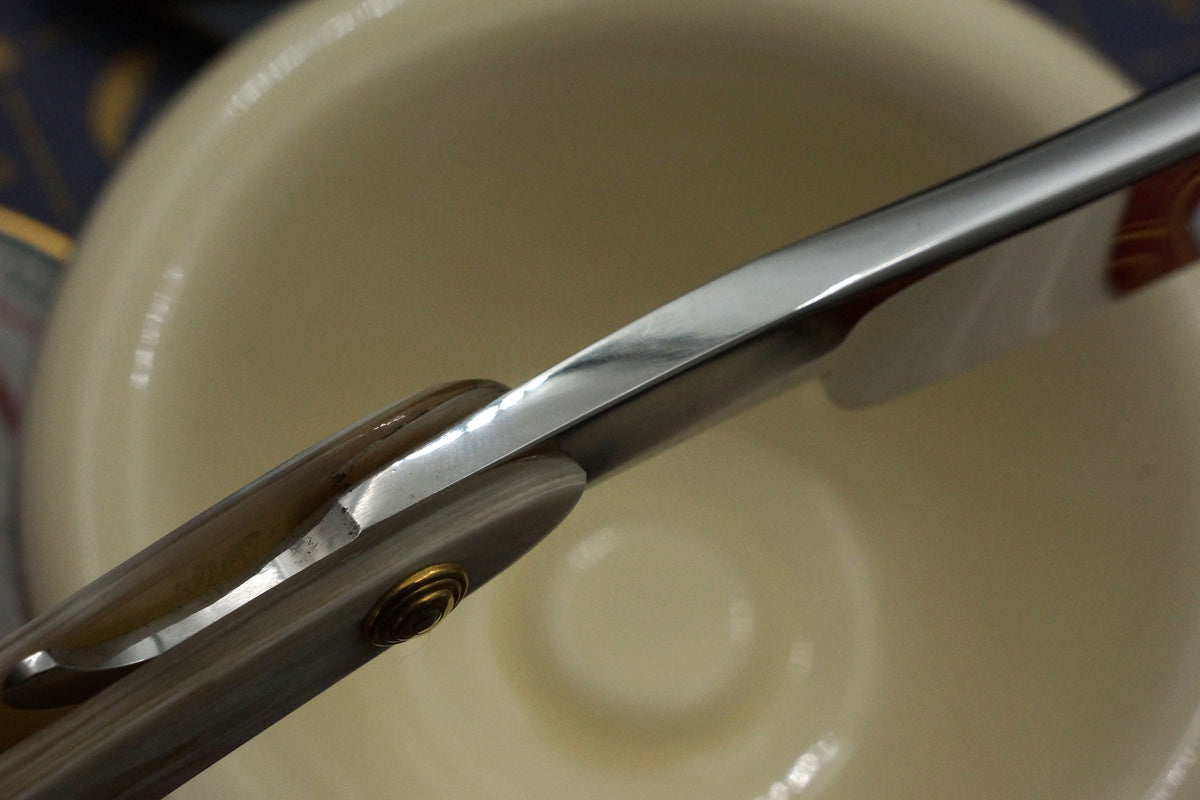 George Wostenholm & Sons - 15/16" Blade with New Horn Scales - Fully Restored Sheffield Straight Razor - Shave Ready