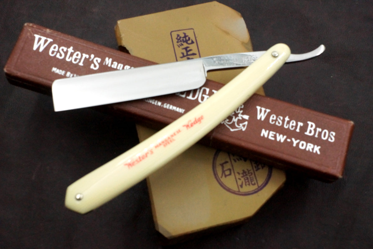 Wester Bros. "Manganese Wedge" - 5/8 Blade - Mint Vintage Solingen Straight Razor - Shave Ready