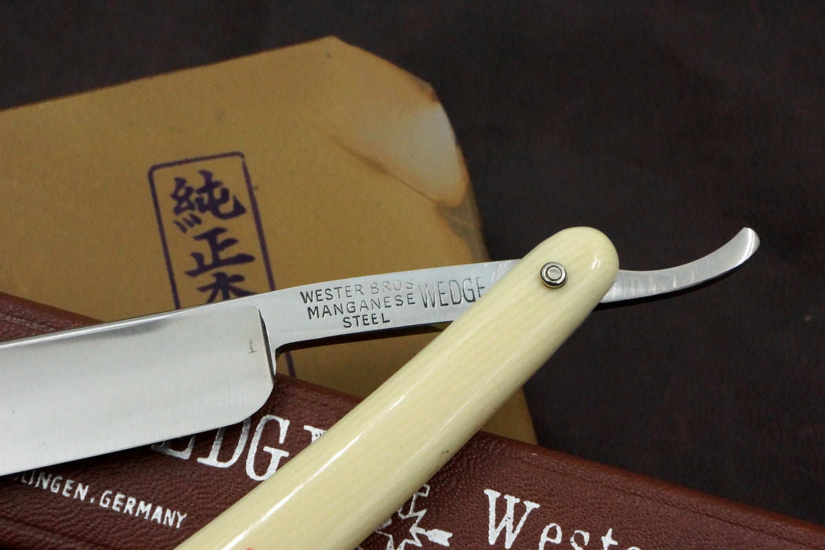 Wester Bros. "Manganese Wedge" - 5/8 Blade - Mint Vintage Solingen Straight Razor - Shave Ready