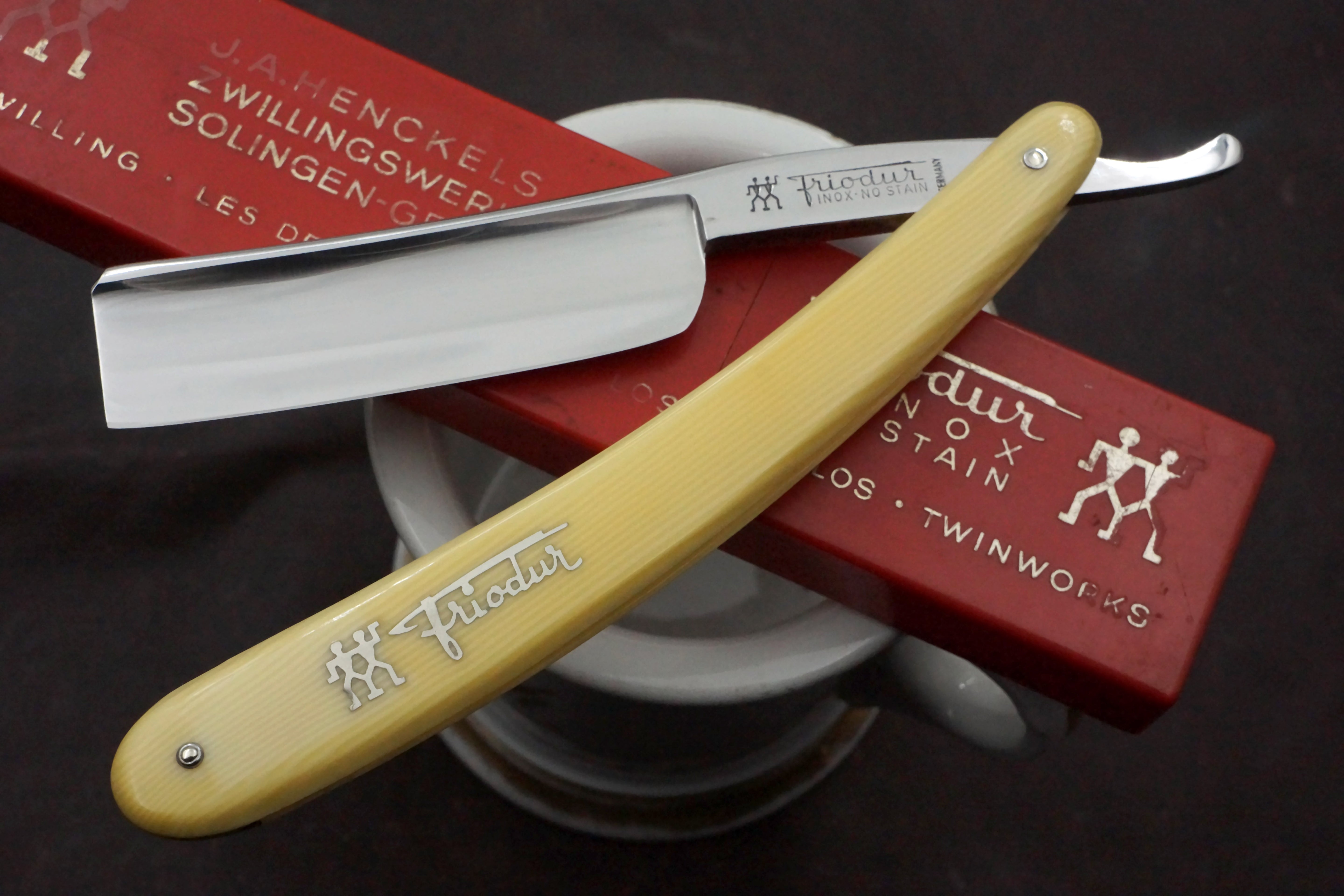 Henckels Friodur 7/8 No. 17 - Restored Full Hollow - Solingen Stainless Straight Razor - Shave Ready