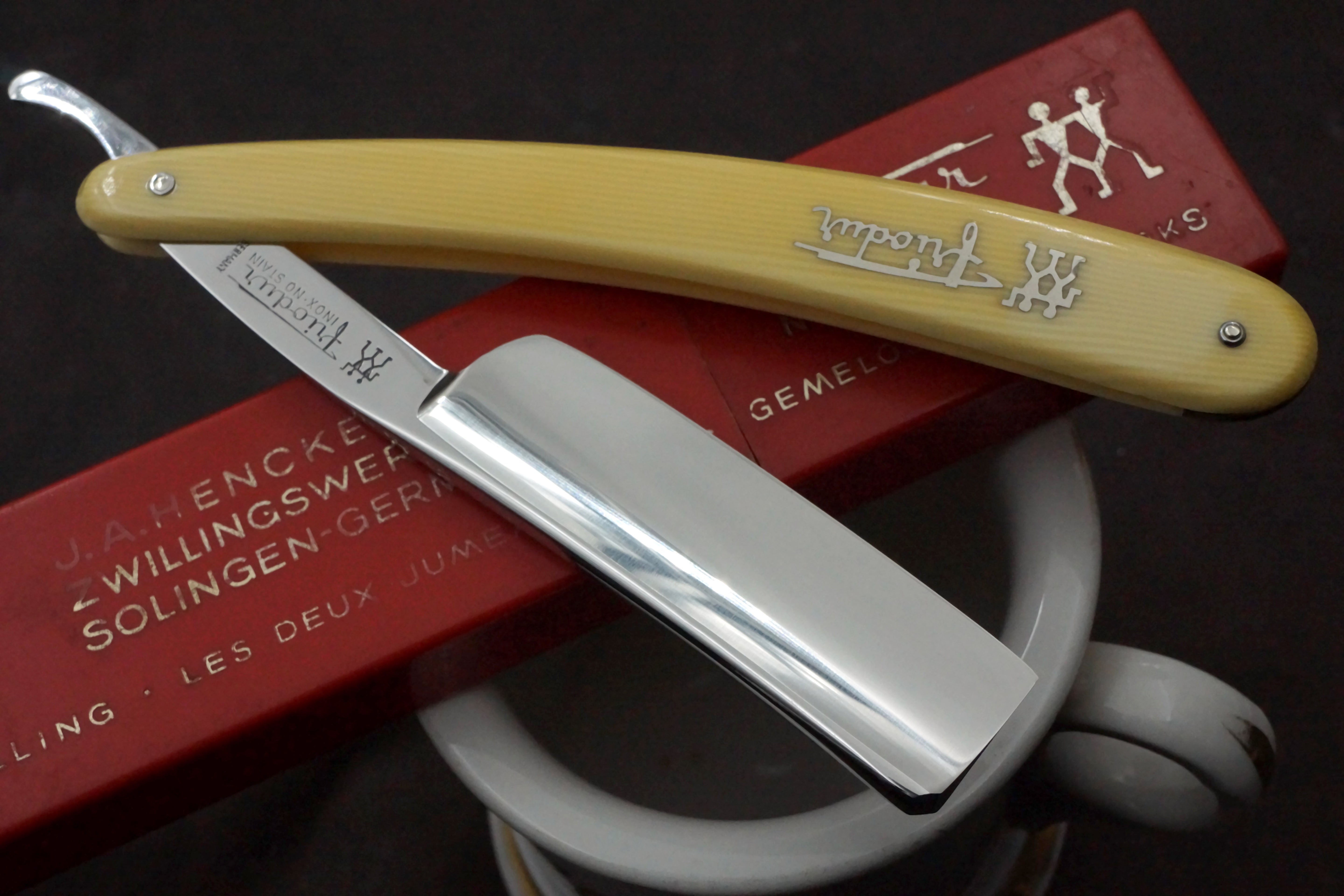 Henckels Friodur 7/8 No. 17 - Restored Full Hollow - Solingen Stainless Straight Razor - Shave Ready