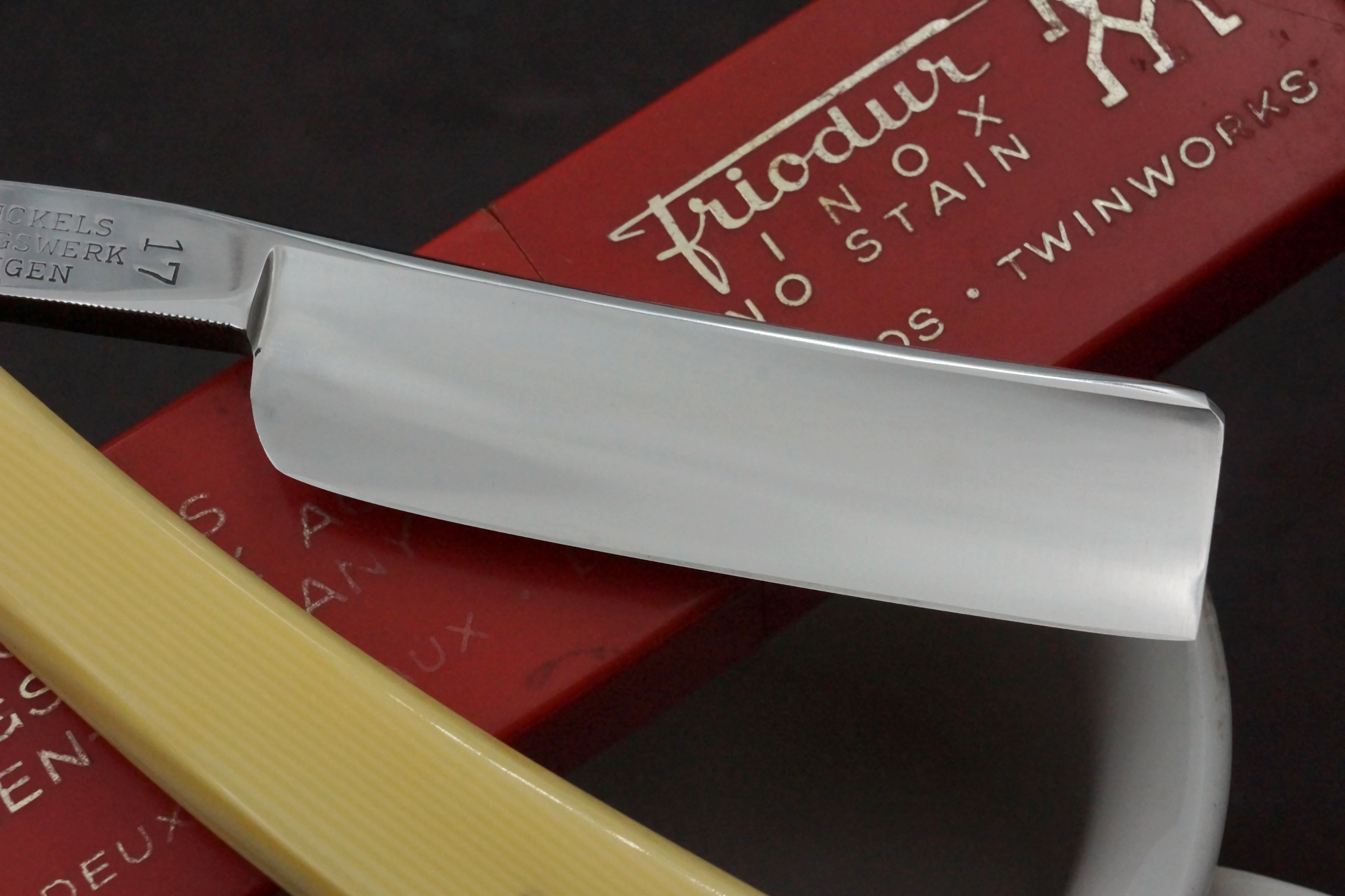 Henckels Friodur 7/8 No. 17 - Restored Full Hollow - Solingen Stainless Straight Razor - Shave Ready