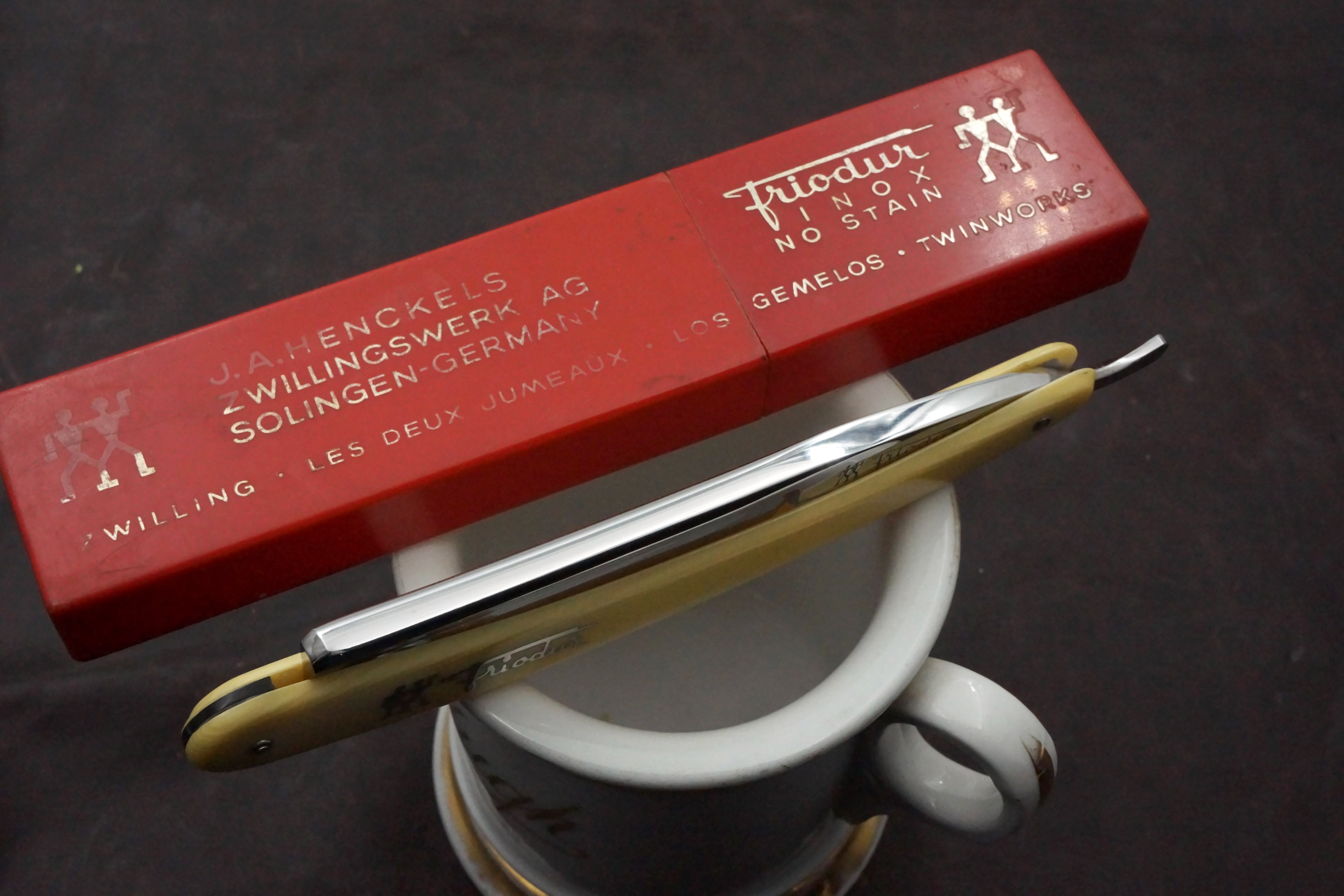 Henckels Friodur 7/8 No. 17 - Restored Full Hollow - Solingen Stainless Straight Razor - Shave Ready