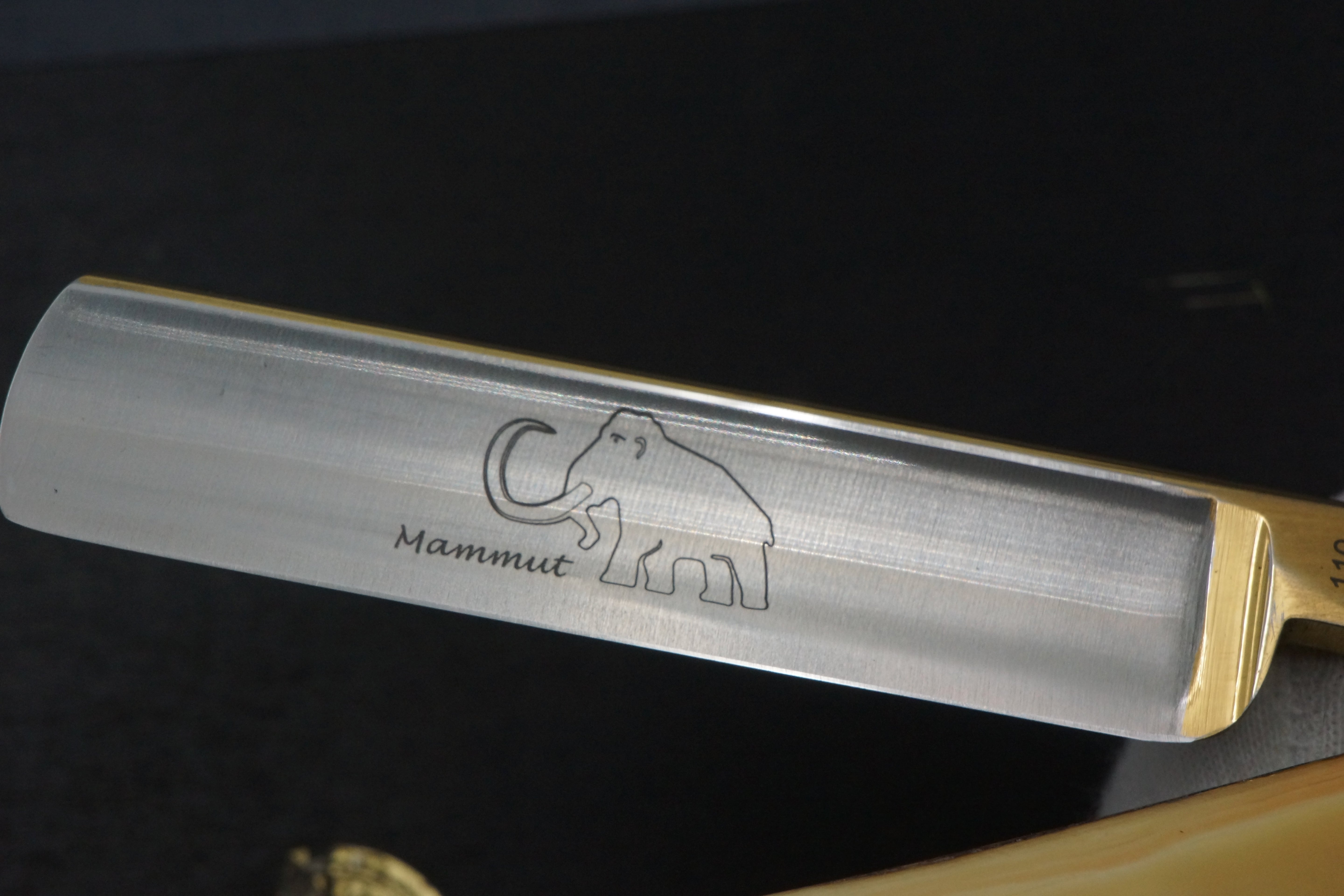 Dovo Mammut No. 10 with Mammoth Ivory Scales - Preowned Rare 11/16 Full Hollow Blade - Solingen Straight Razor - Shave Ready