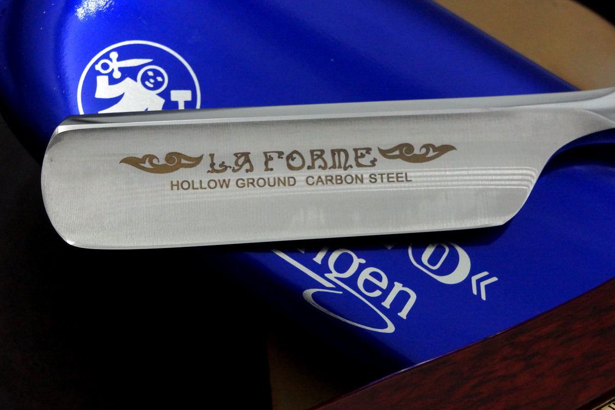 Dovo "La Forme" - Mint Preowned Fancy 13/16 Full Hollow Blade - Solingen Straight Razor - Shave Ready