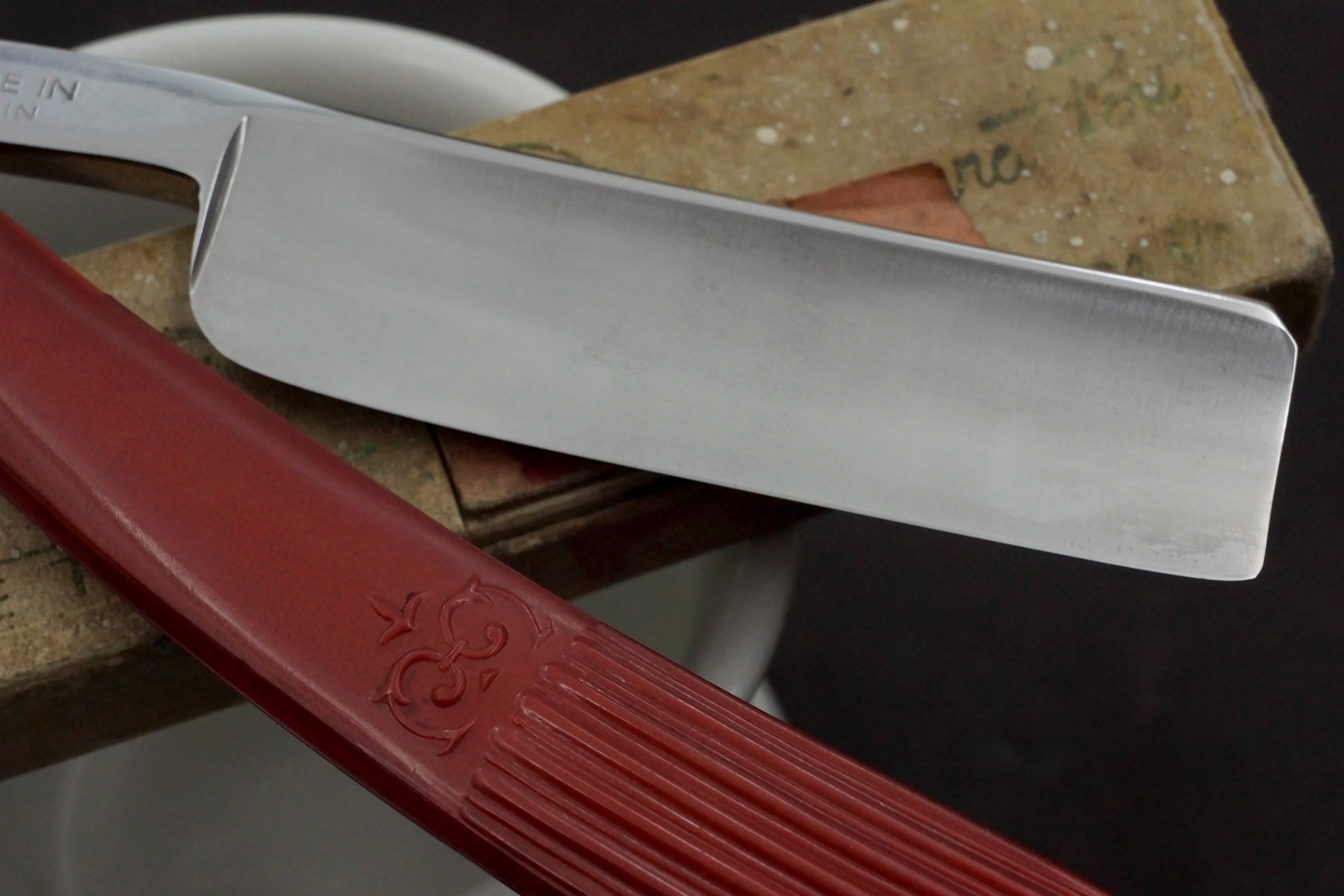 Filarmonica JMP Doble Temple No. 14 15/16" Full Hollow Blade - Excellent Vintage Spanish Straight Razor - Shave Ready