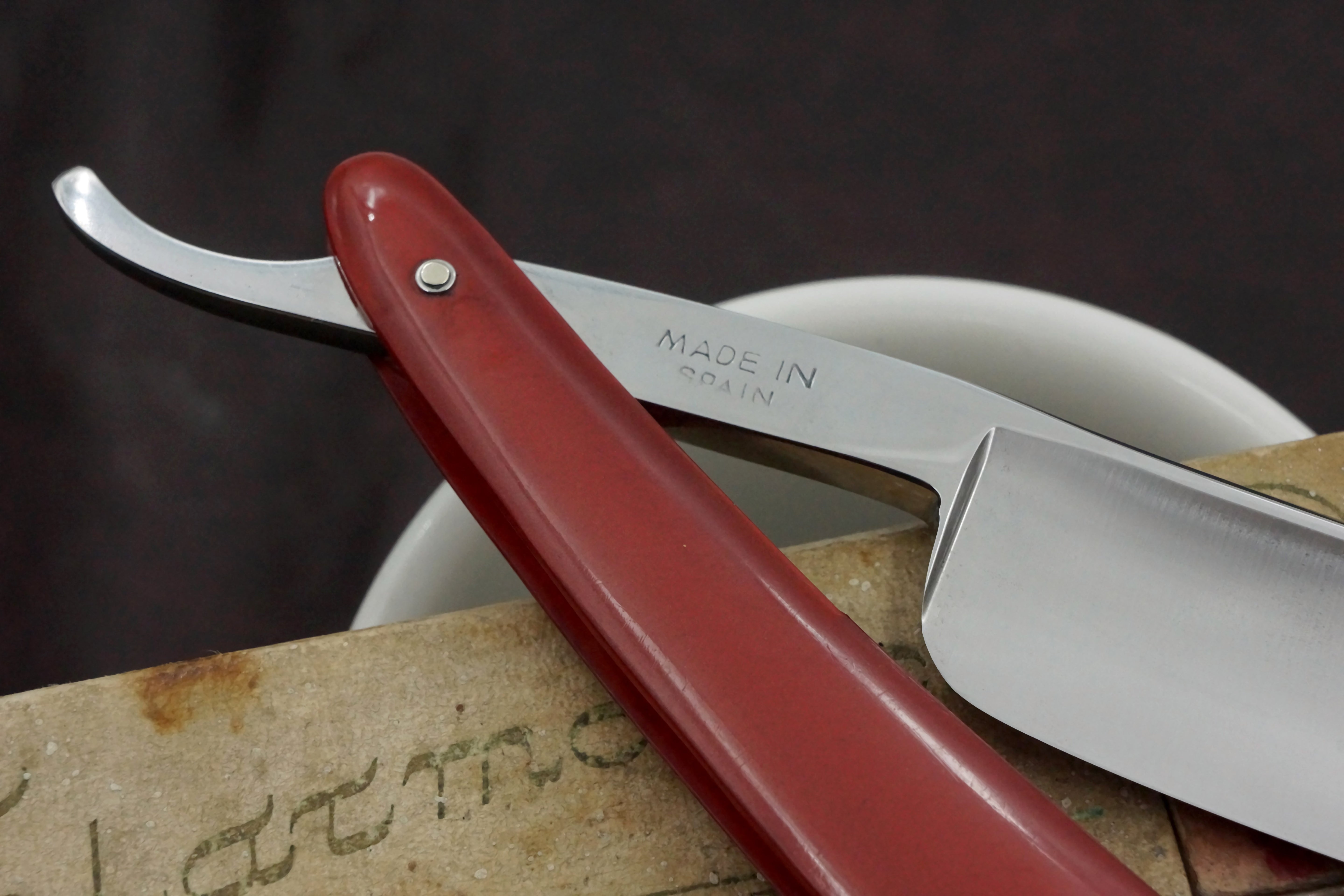 Filarmonica JMP Doble Temple No. 14 15/16" Full Hollow Blade - Excellent Vintage Spanish Straight Razor - Shave Ready
