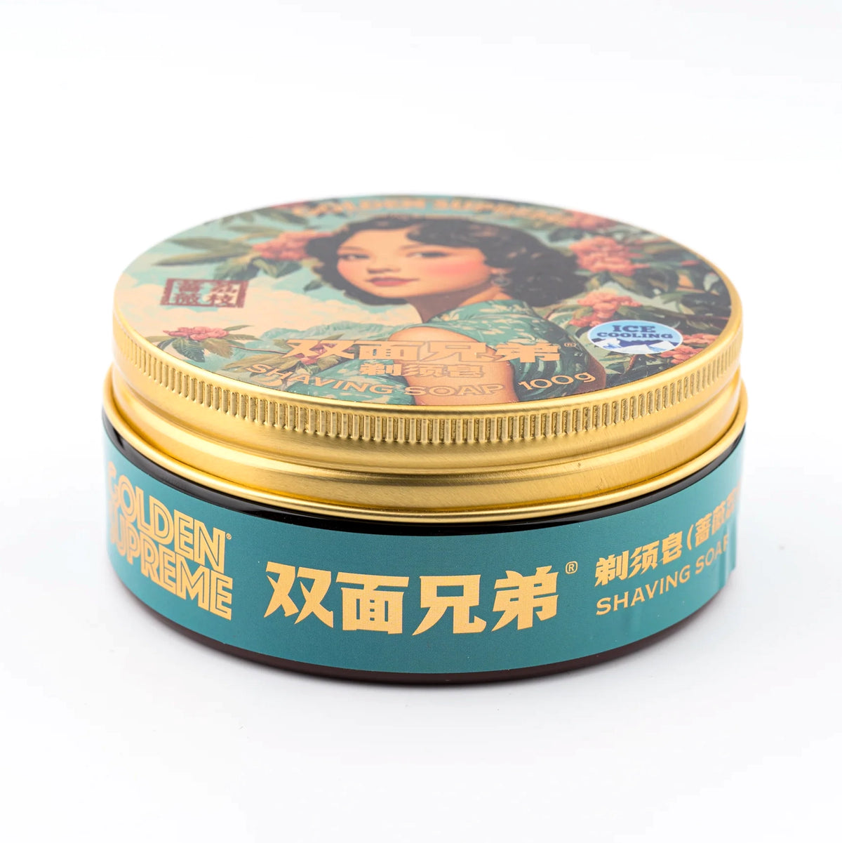 Twoface Brothers - Golden Supreme Rose Lychee Shaving Soap (3.54oz / 100g)