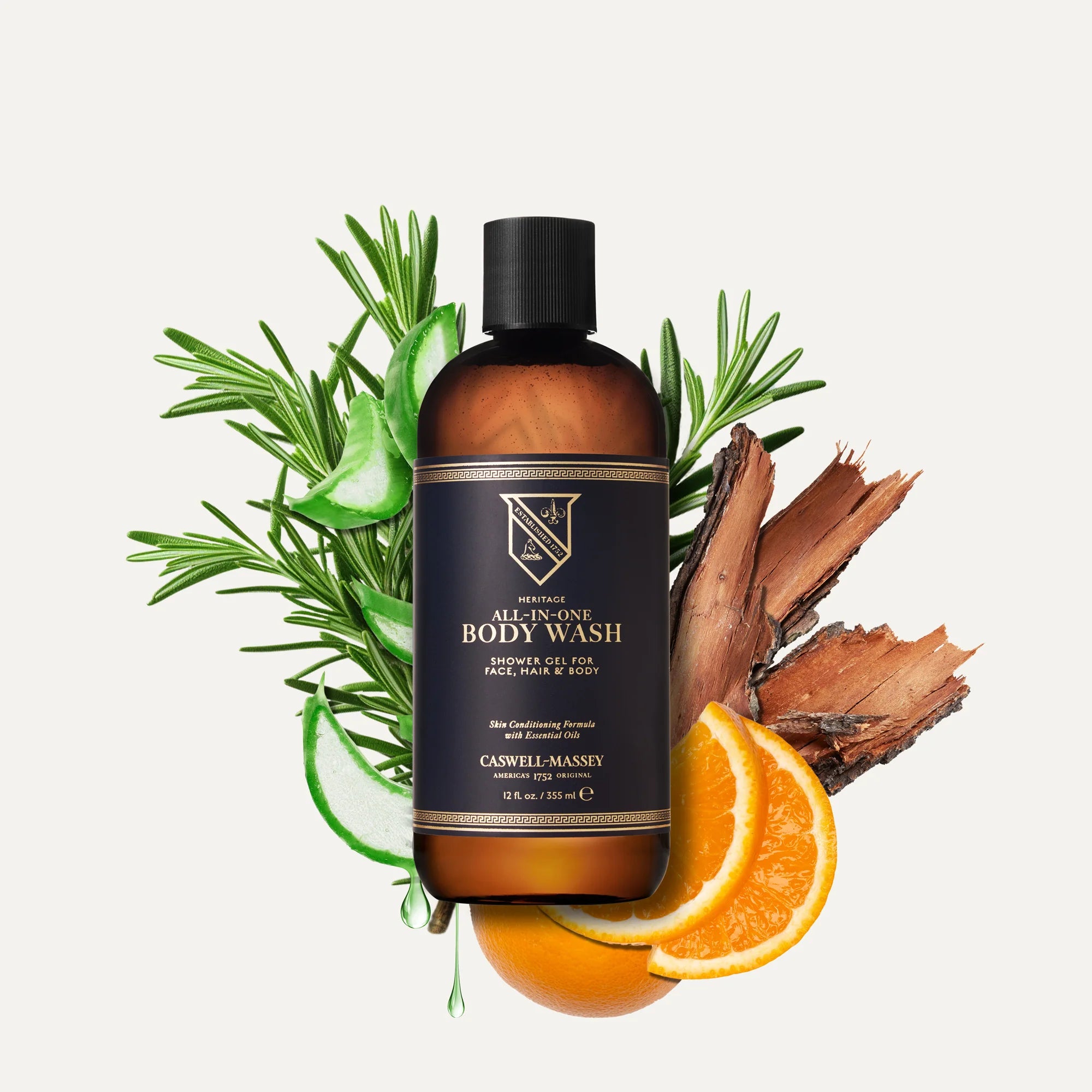 Caswell Massey Heritage All-In-One Body Wash - 12 oz (355 ml)
