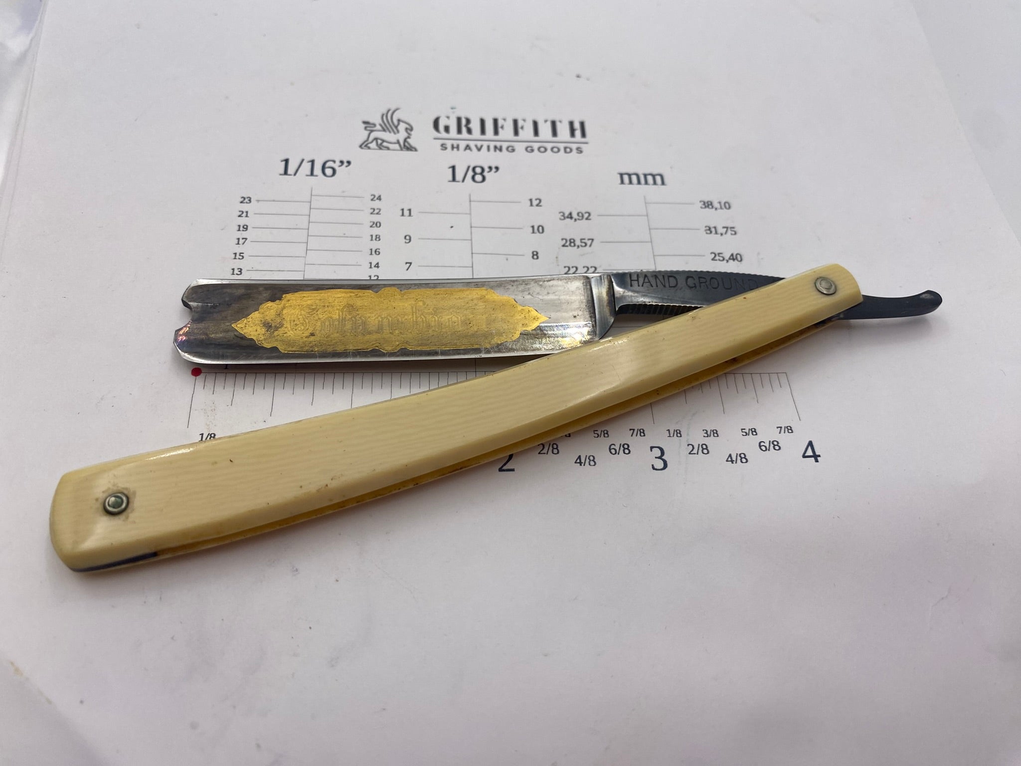 Vintage "Columbian" Hand Ground Razor for Restoration