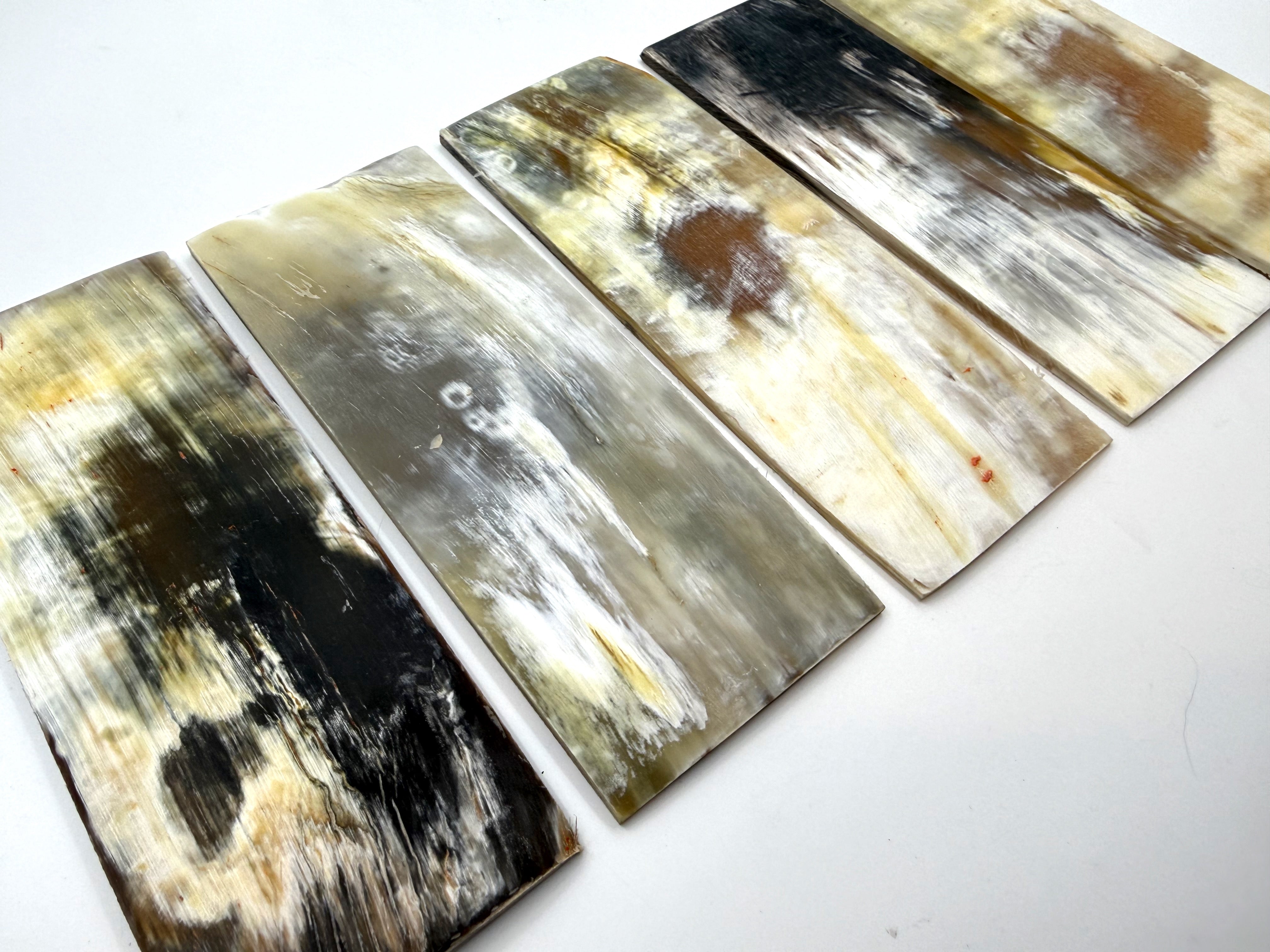 Straight Razor Scale Plate/Blank 160mm x 60mm (6.3in. x 2.3in.) x 3mm - South African Cattle Horn