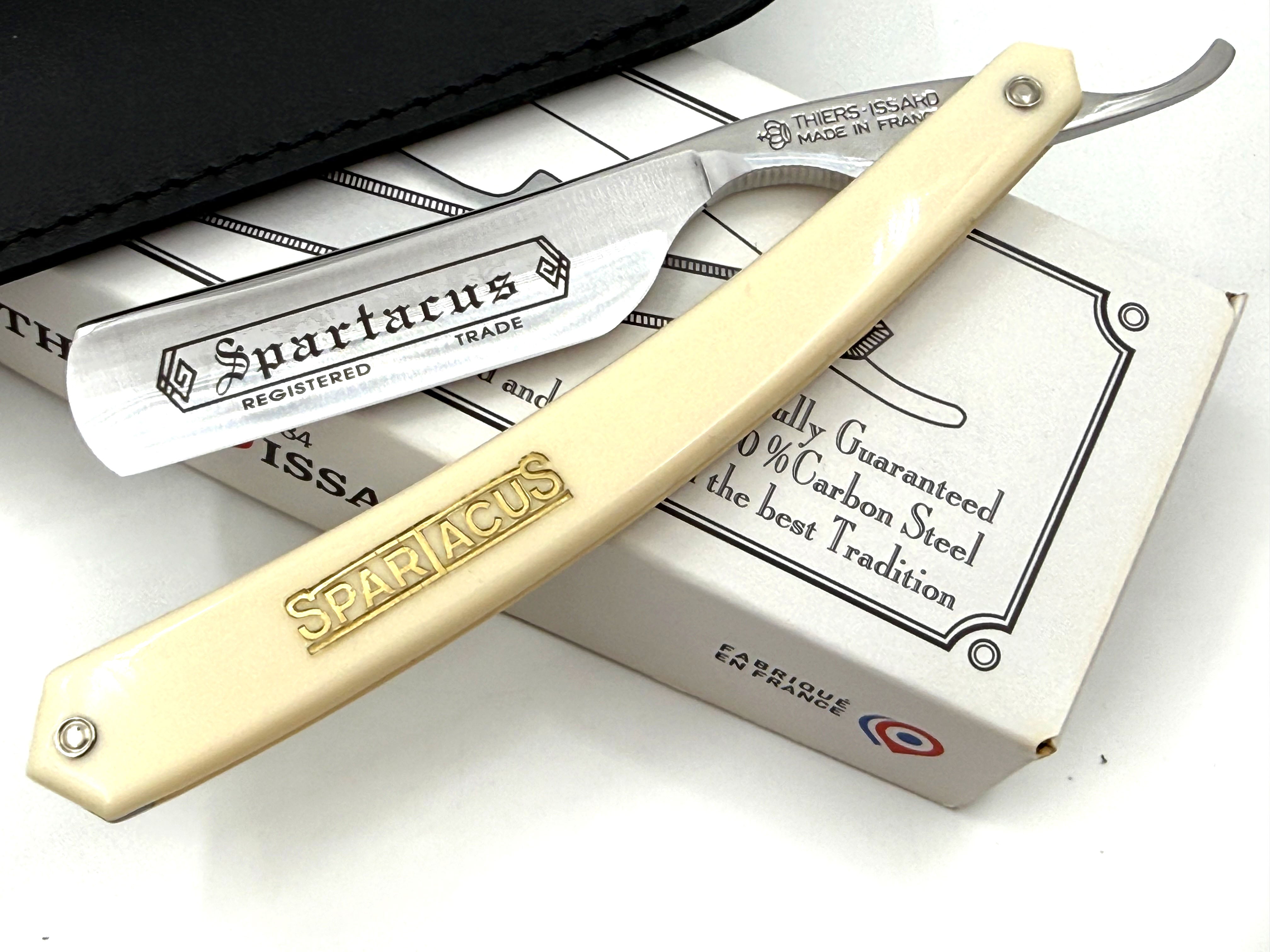 Thiers Issard 5/8 "Spartacus" Etch - Spartacus Scales - Full Hollow Straight Razor