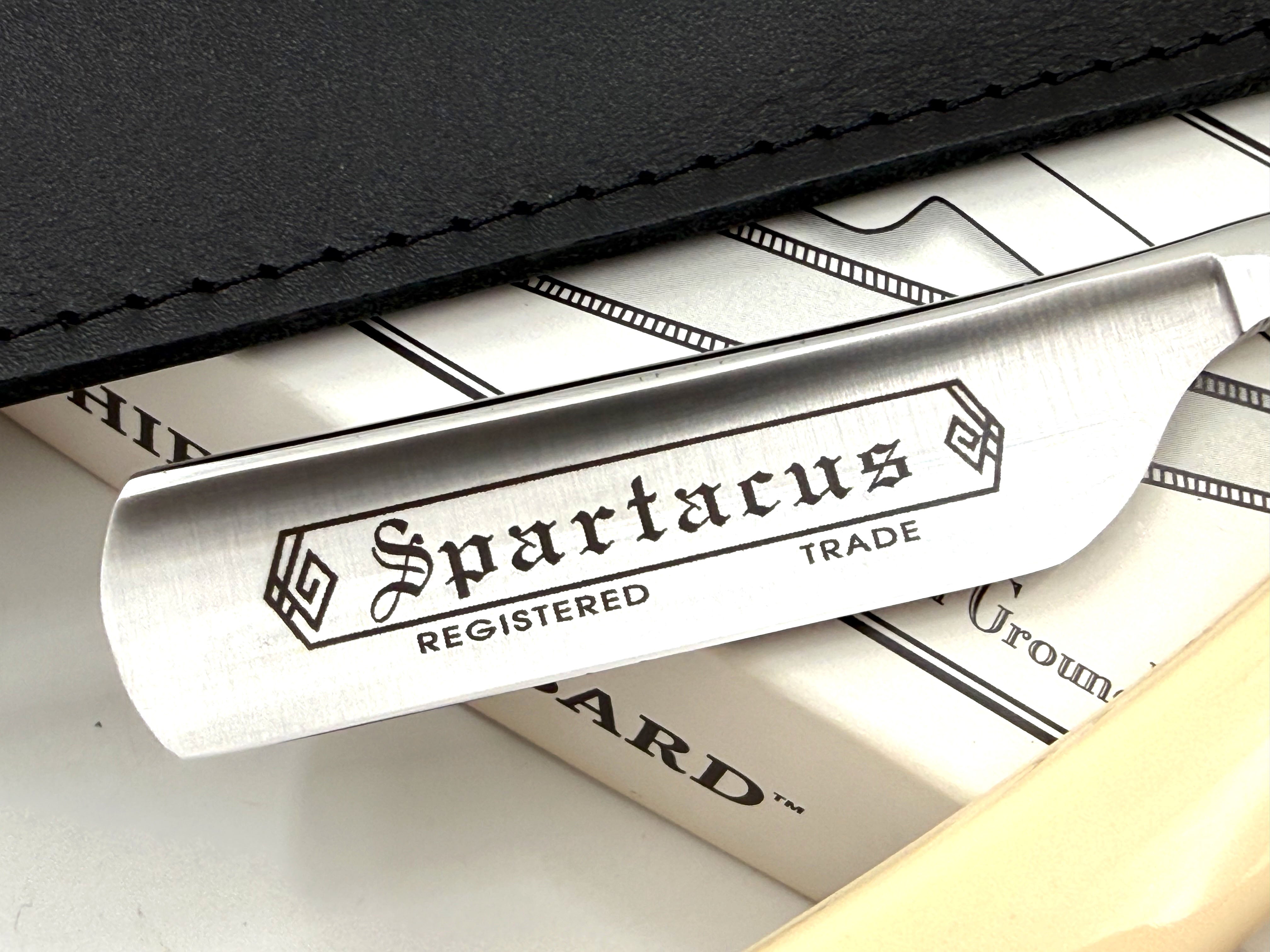 Thiers Issard 5/8 "Spartacus" Etch - Gladiator Scales - Full Hollow Straight Razor