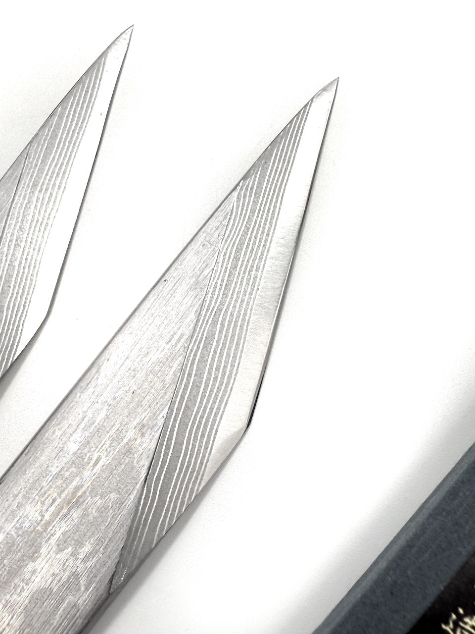 Ikeuchi Hamono Aogami #2 Damascus Kiridashi Japanese Knives, 3mm-18mm Wide