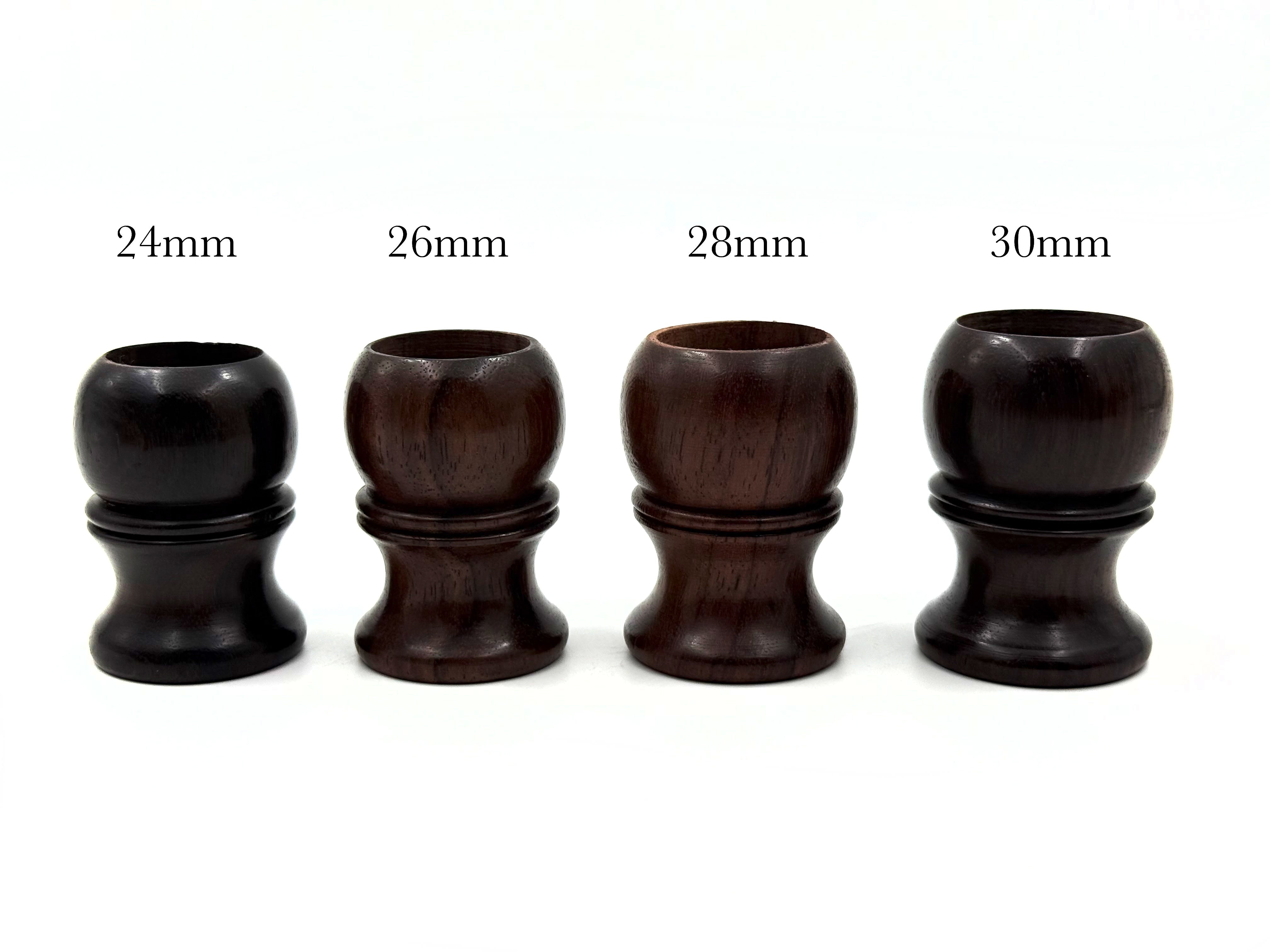 Rosewood Shaving Brush Handles - for 24mm, 26mm, 28mm or 30mm knots