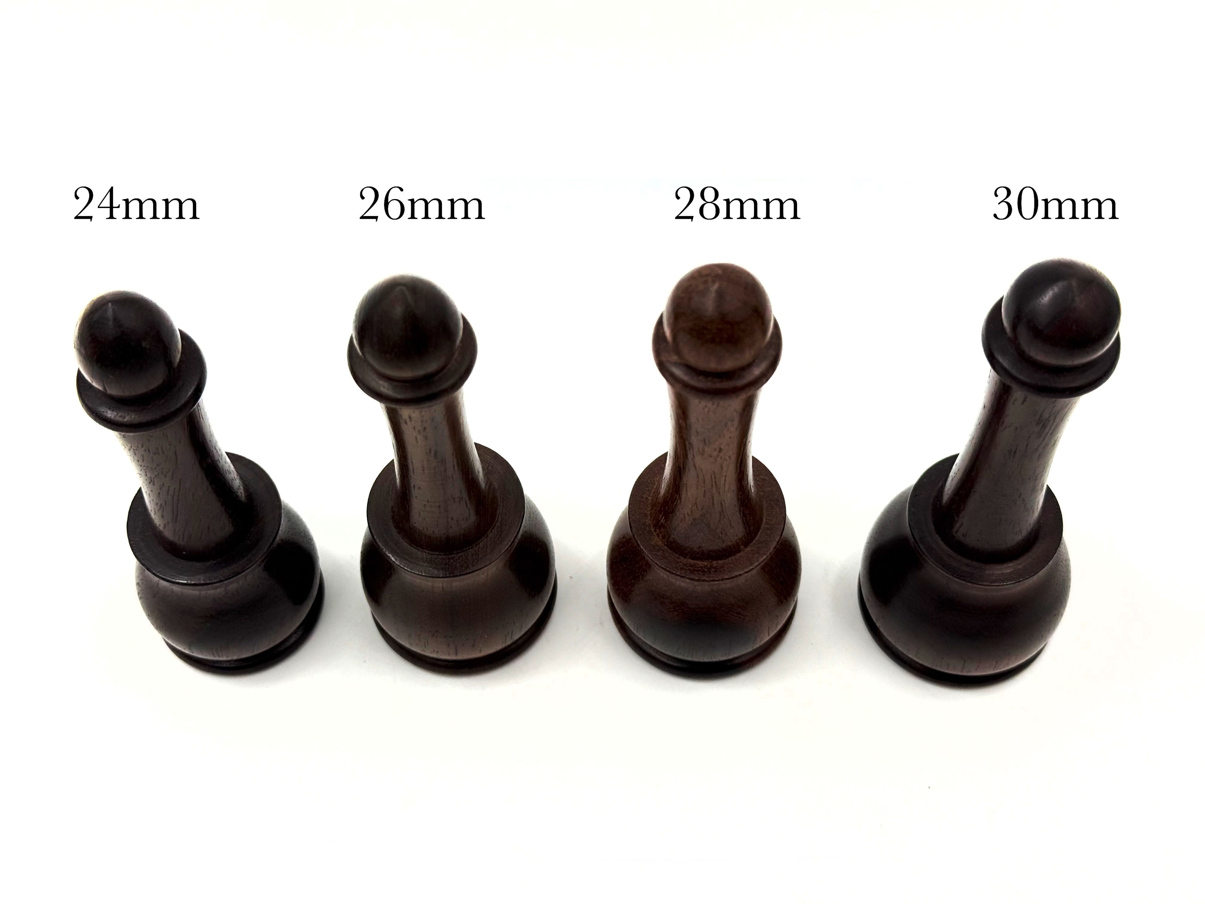 Rosewood Long Style Shaving Brush Handles - for 24mm, 26mm, 28mm or 30mm knots