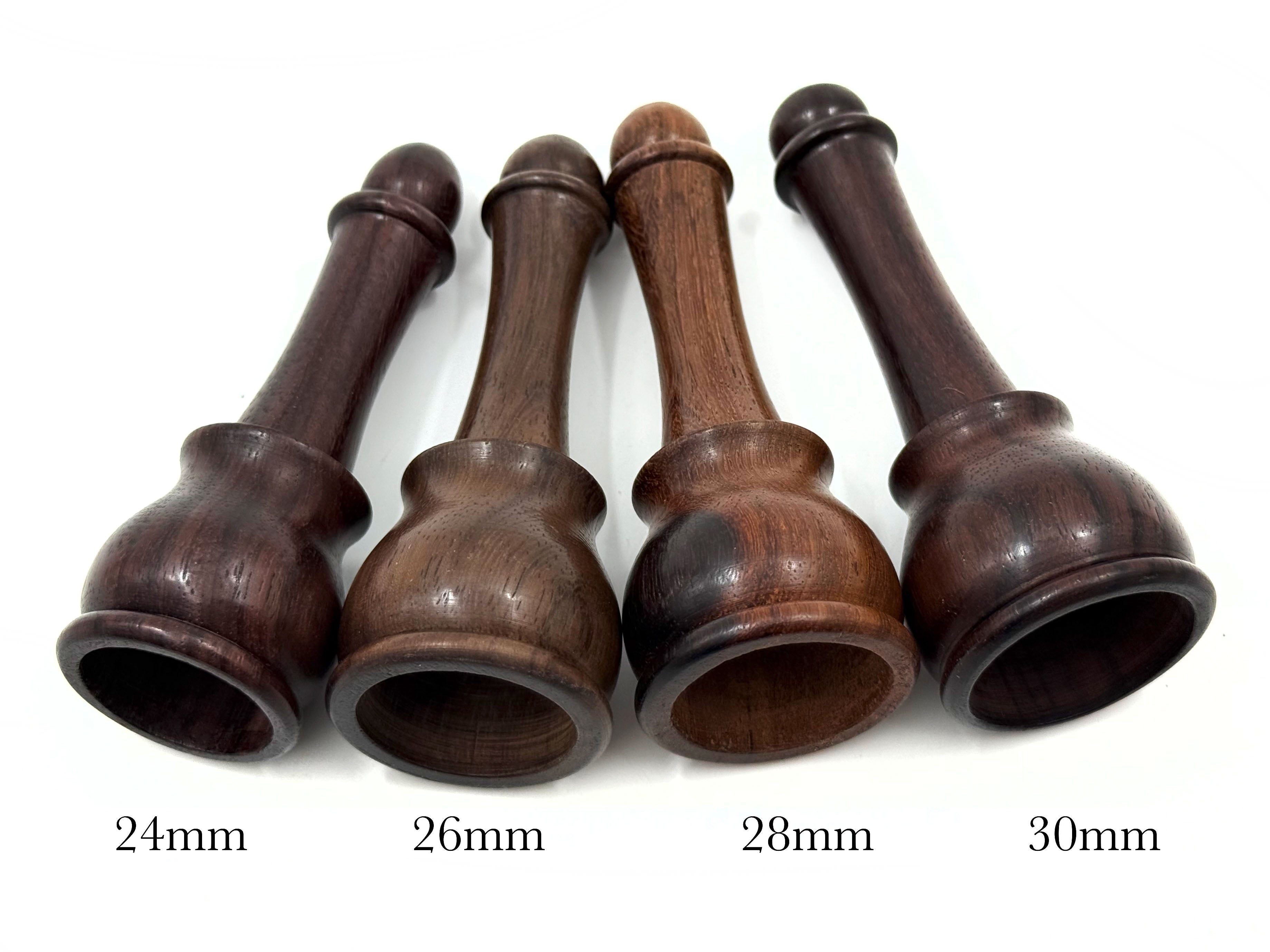 Rosewood Long Style Shaving Brush Handles - for 24mm, 26mm, 28mm or 30mm knots