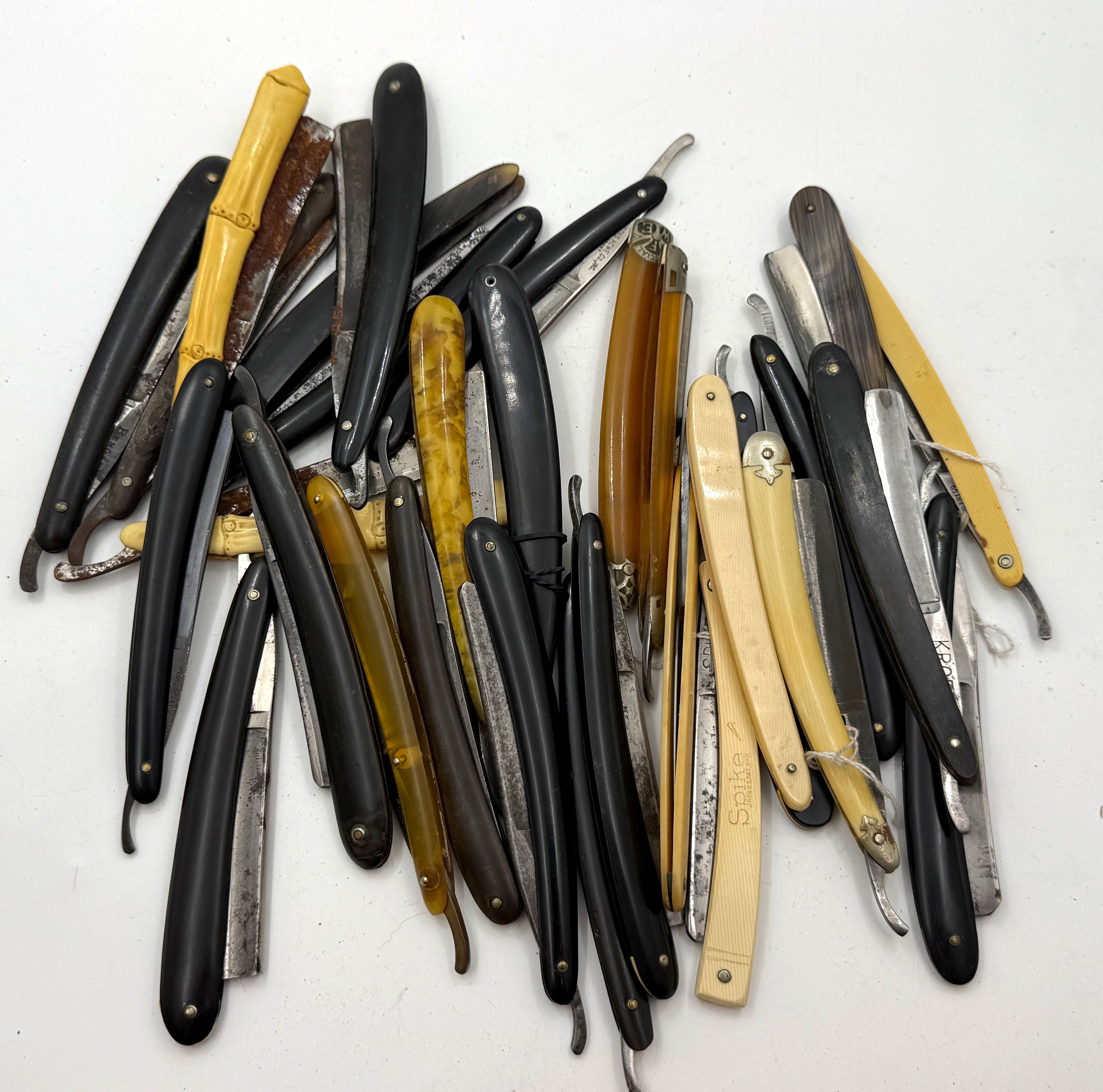Lot of Vintage Straight Razor Scales and Parts #2