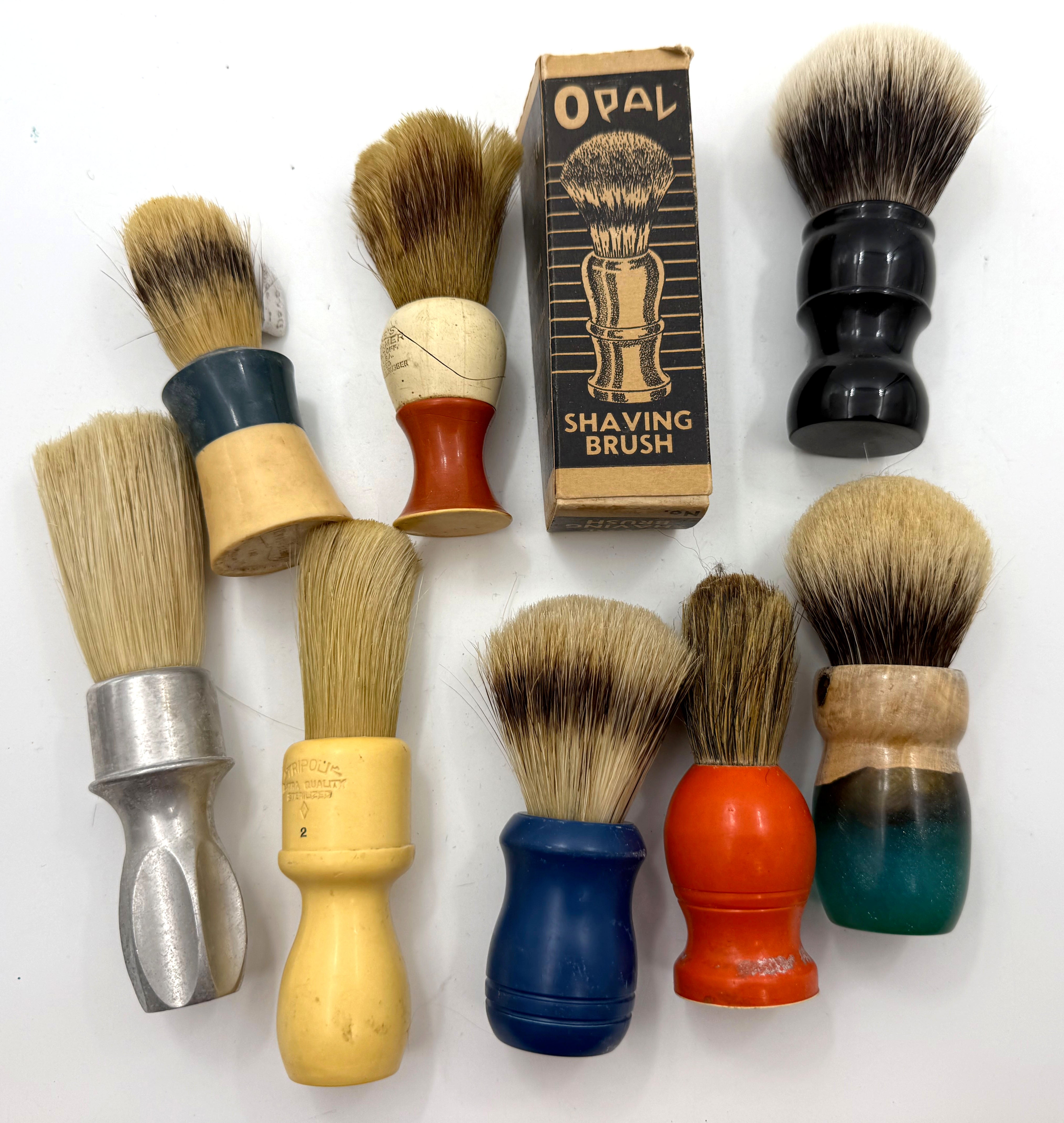 Vintage Lot of Shaving Brushes, as pictured #1