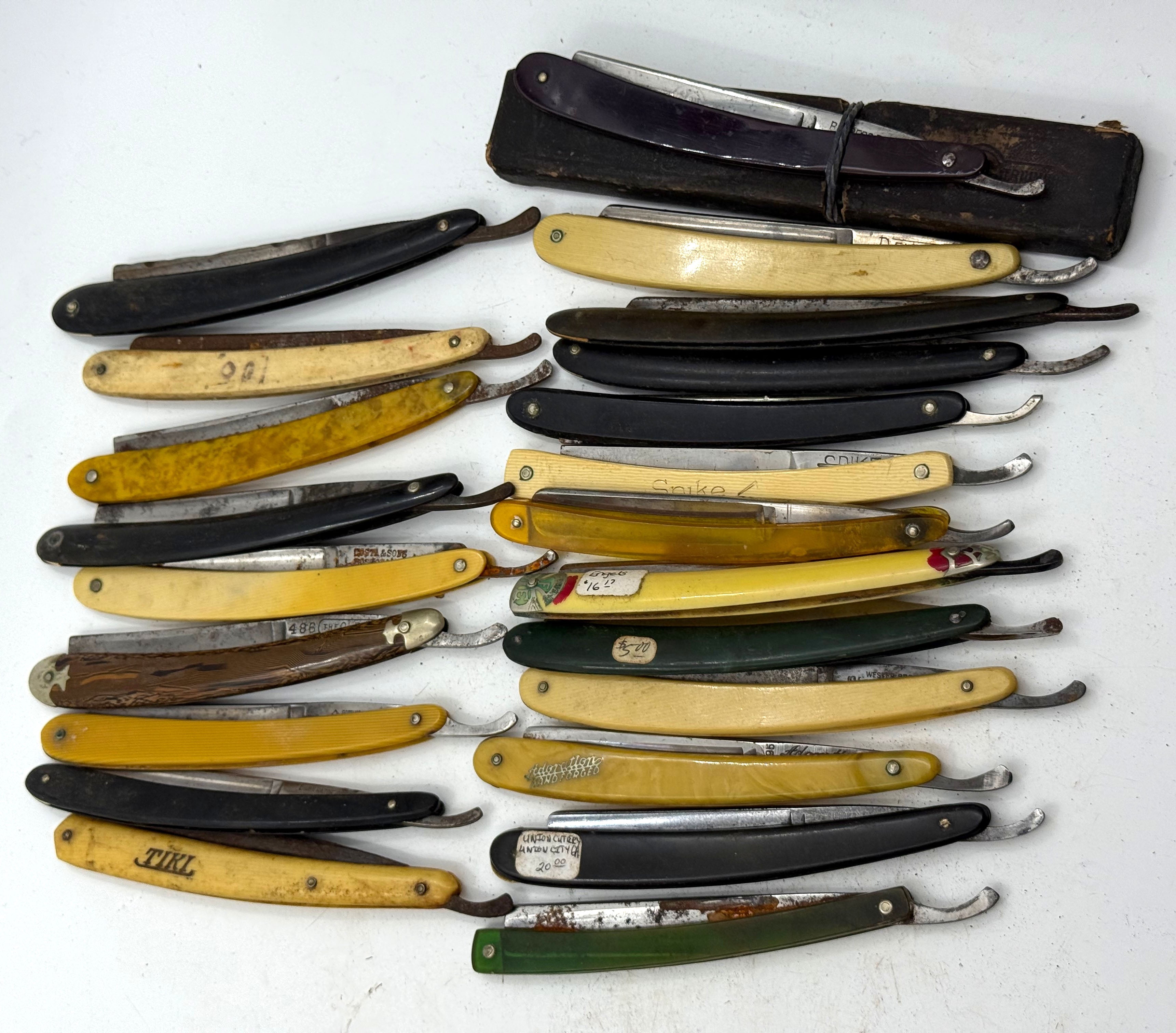 Lot of Vintage Straight Razor Scales and Parts #5