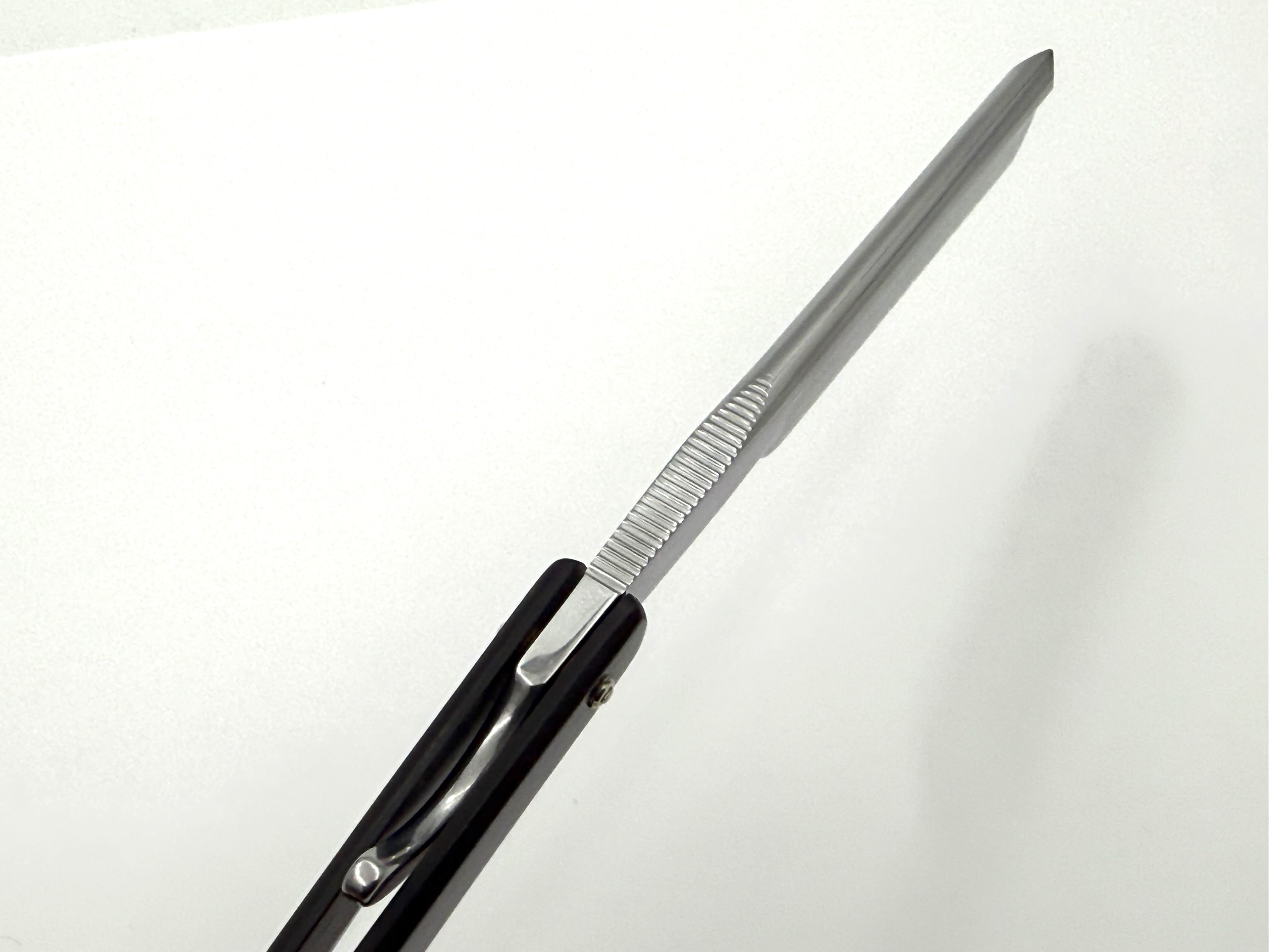 Ralf Aust 6/8 Blade with American Tip & Ebony Scales with Olive Inlay Full Hollow Solingen Straight Razor