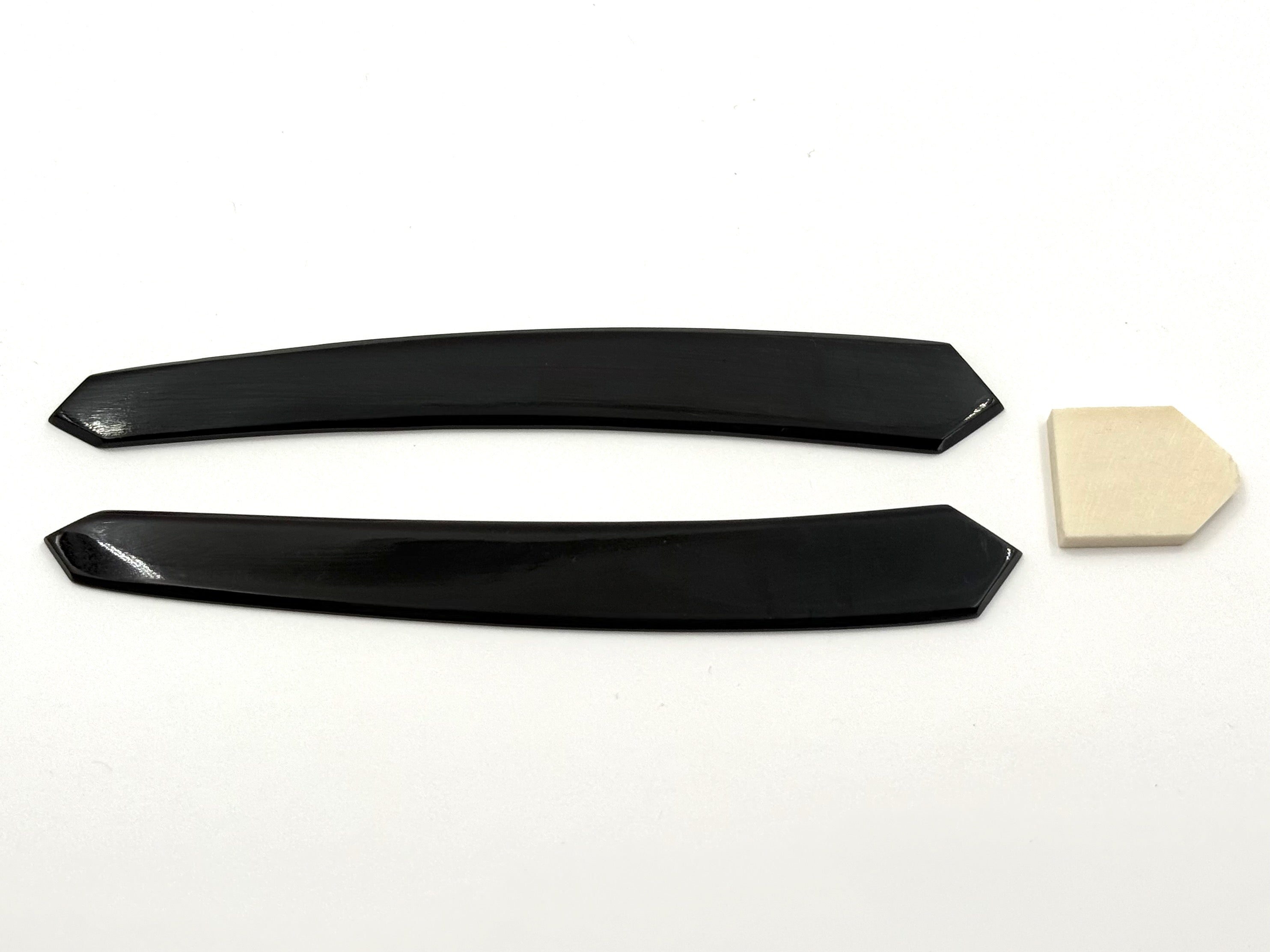 Rasiermessergriffschalen für 7/8-8/8 Klingen - Gebleichter Büffelknochen - Ein Paar/Set