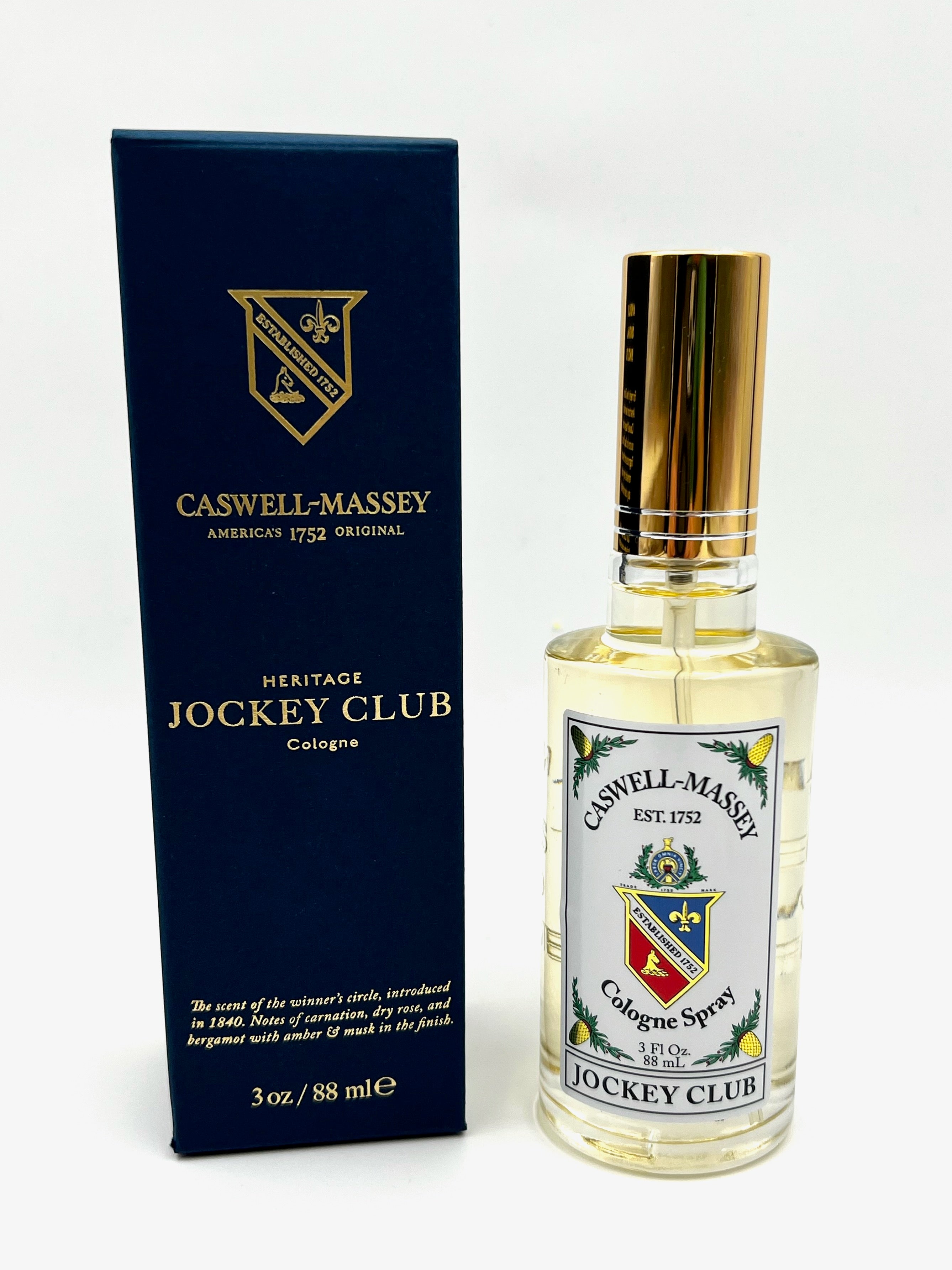 Caswell Massey Jockey Club Gold Cap Luxury Cologne (88ml/3 oz)