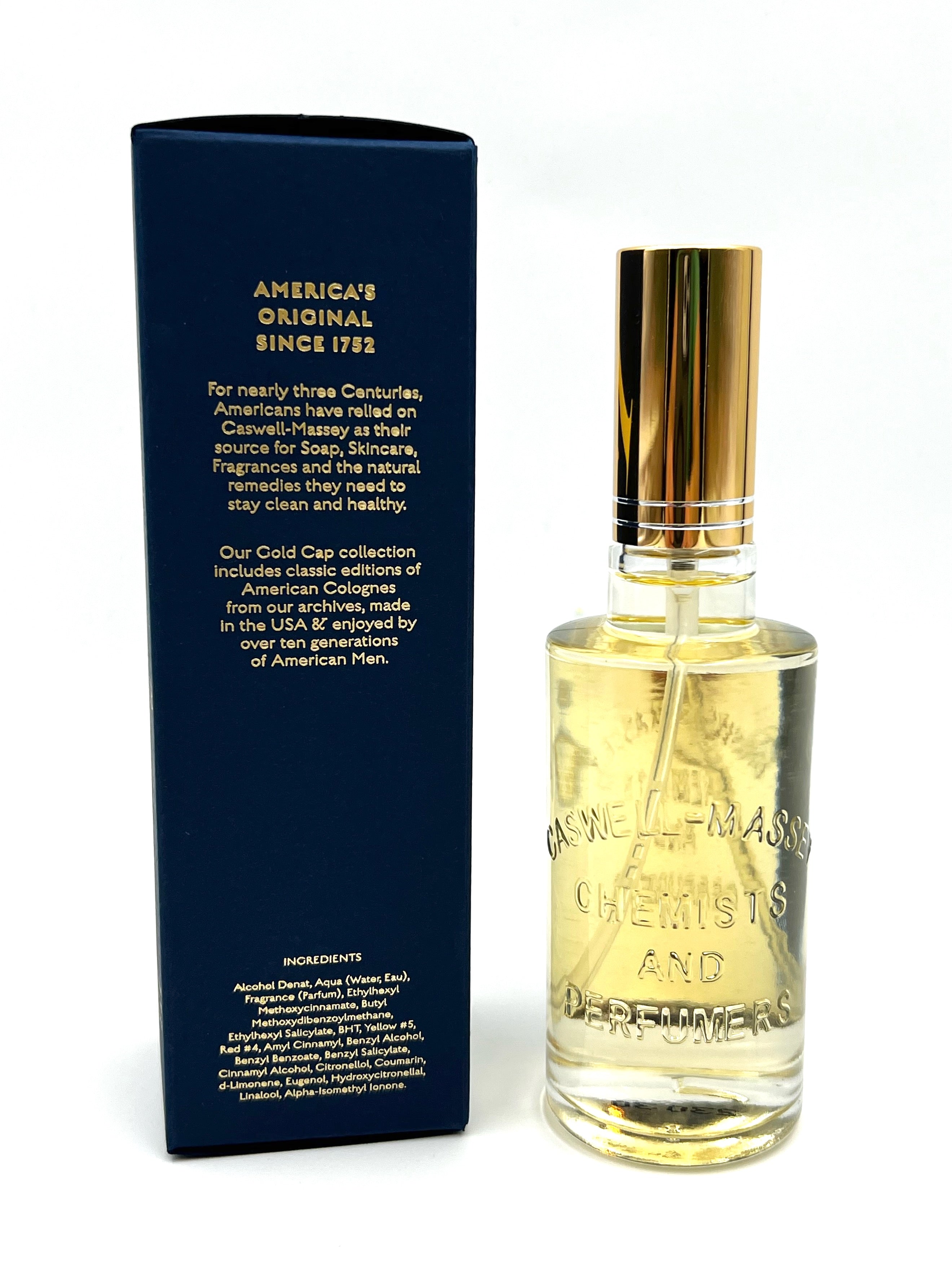 Caswell Massey Jockey Club Gold Cap Luxury Cologne (88ml/3 oz)