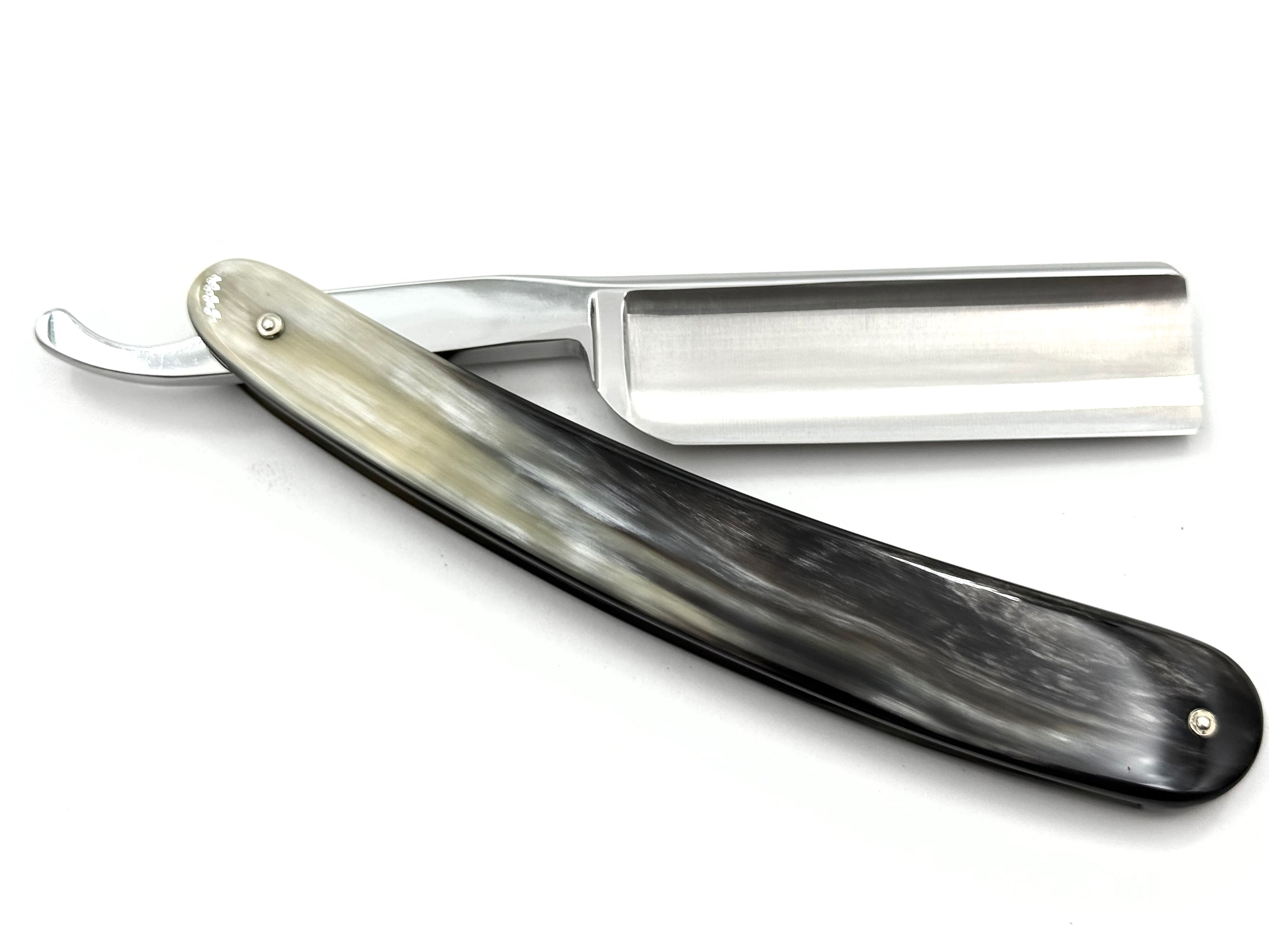 Rasoir droit Boker Lounge-Bar 6/8 avec écailles de coquillages Full Hollow Solingen