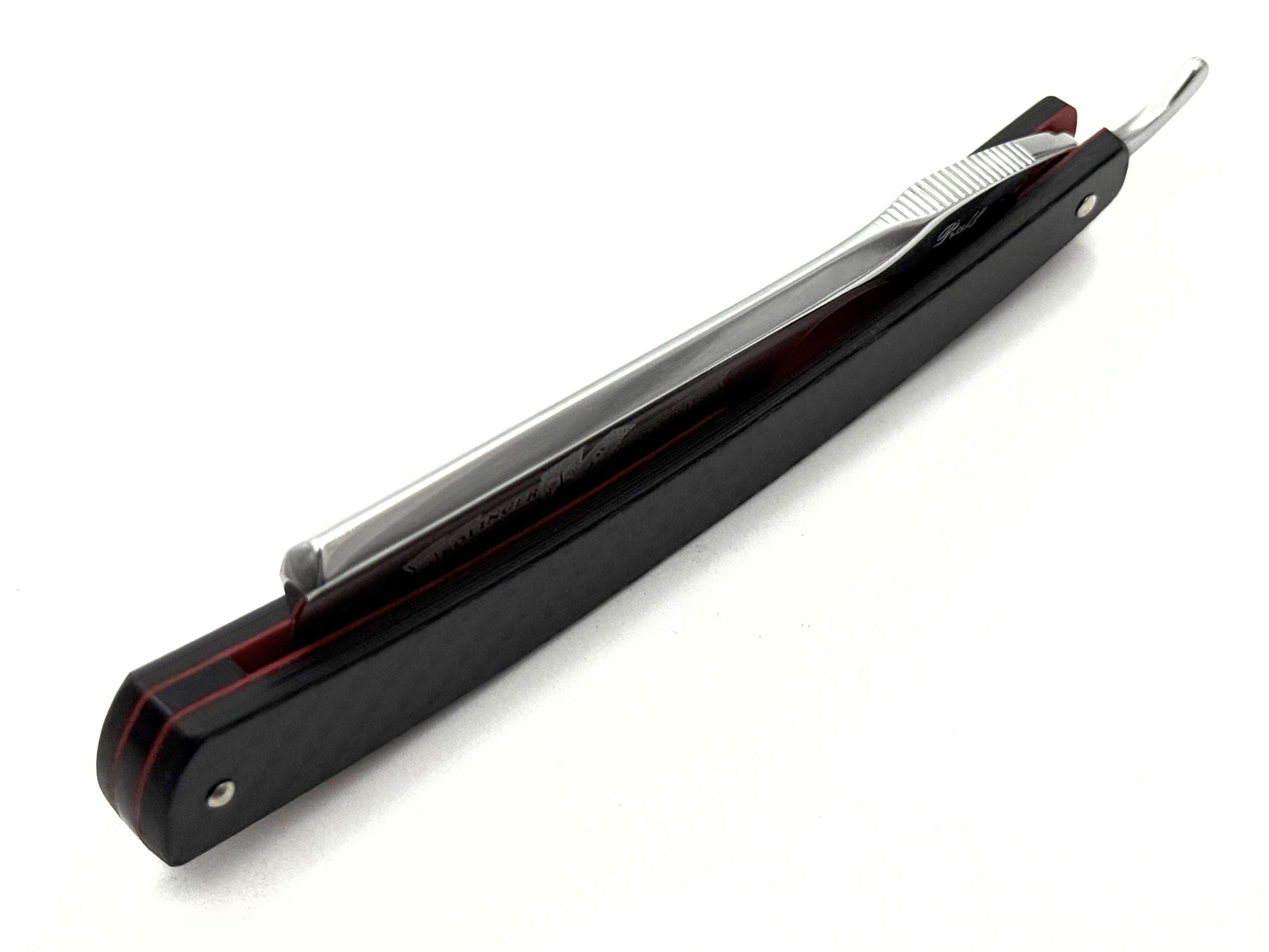 Rasoir droit Boker Lounge-Bar 6/8 avec écailles de coquillages Full Hollow Solingen