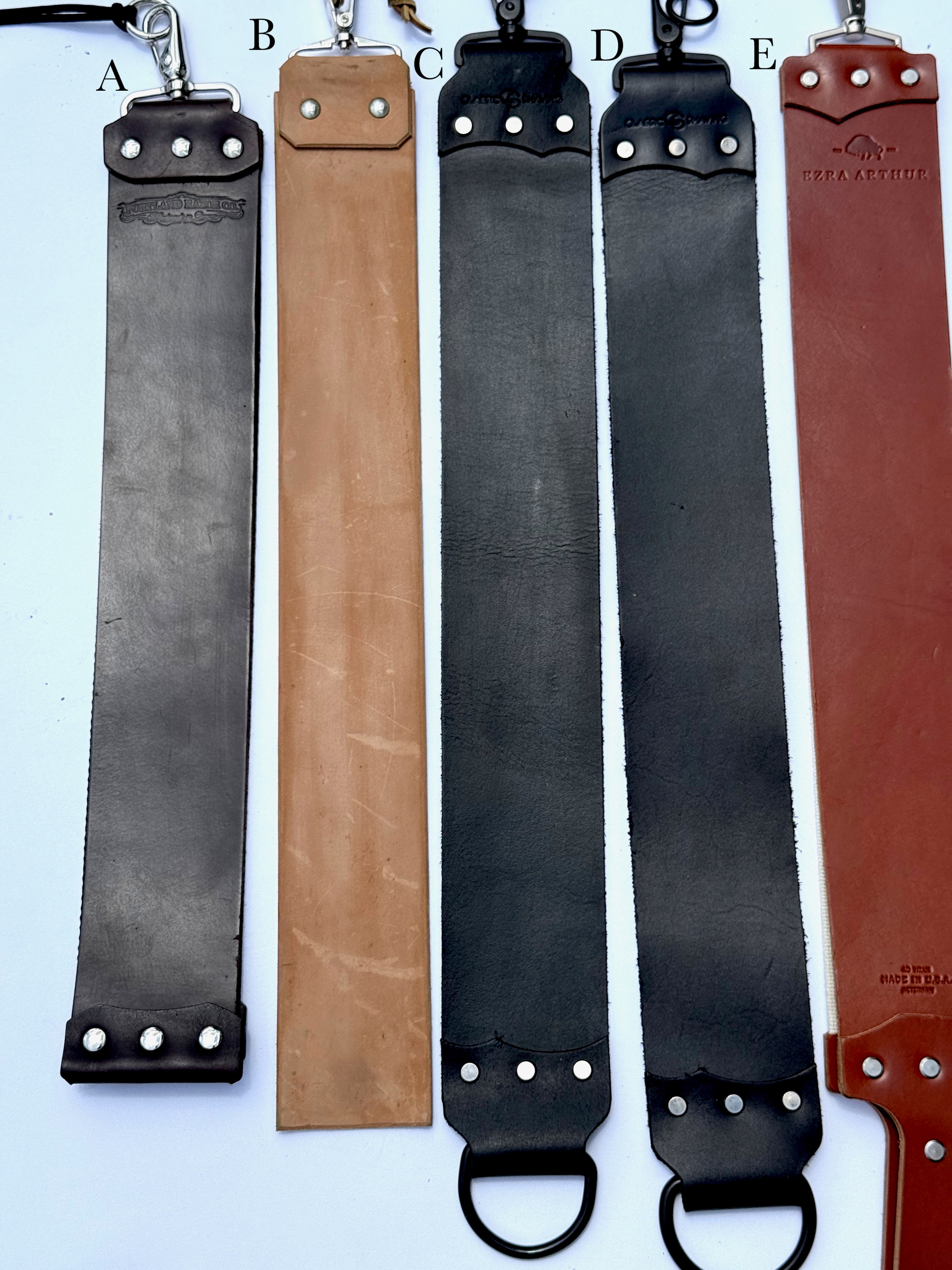 Various Preowned Razor Strops in Good to Excellent Condition - Choose Your Strop