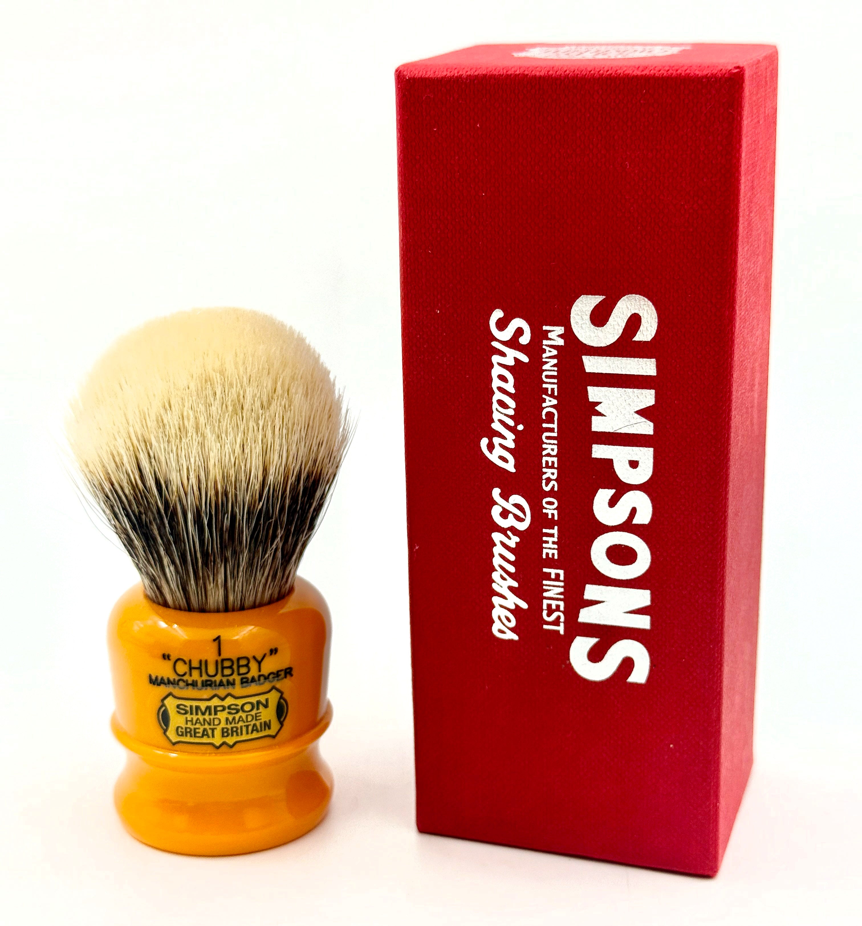 Limited Edition Simpson Chubby CH1 Manchurian Badger Shaving Brush - Butterscotch