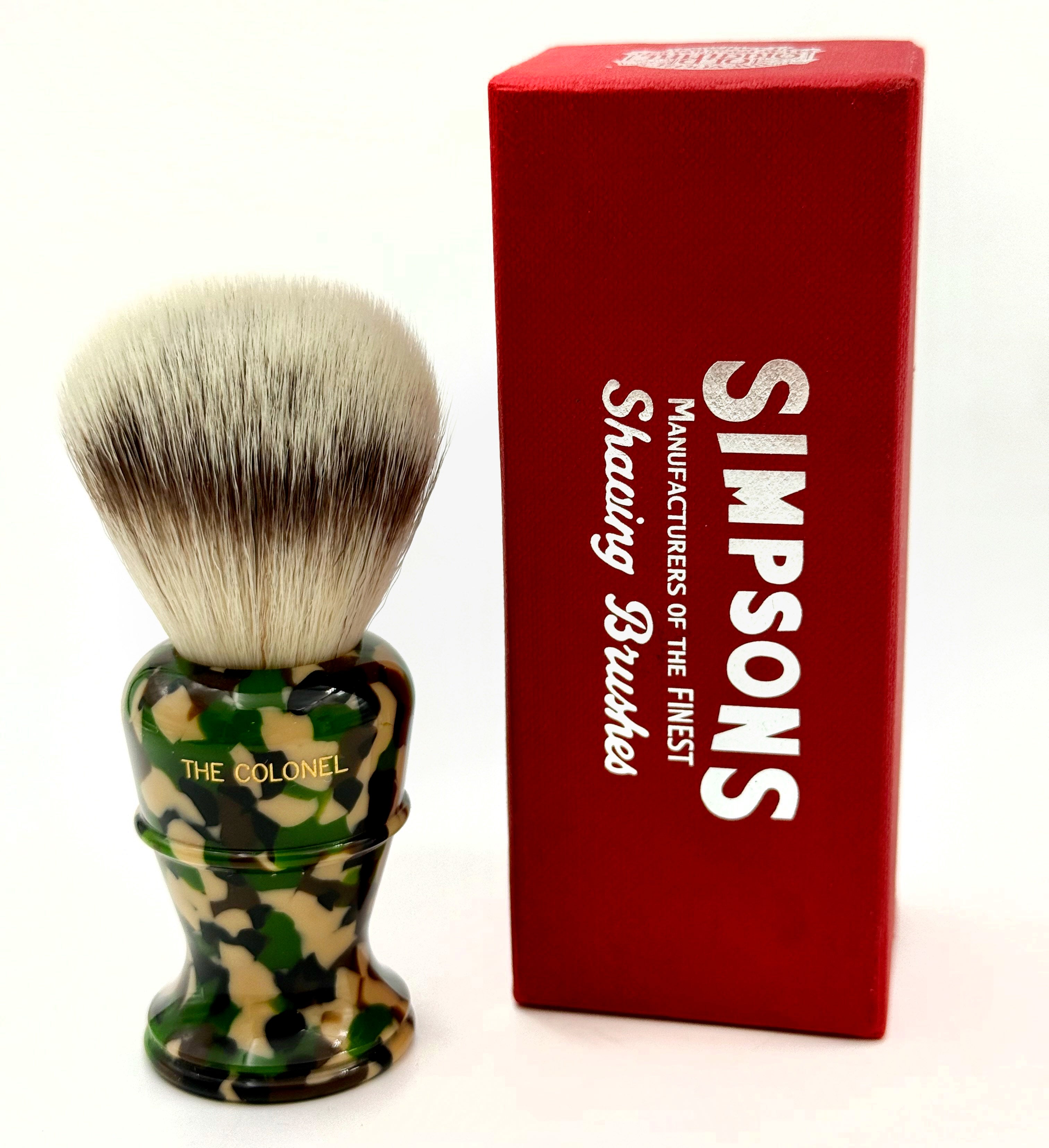 Limited Edition Simpsons Colonel X2L Platinum Shaving Brush - Camo