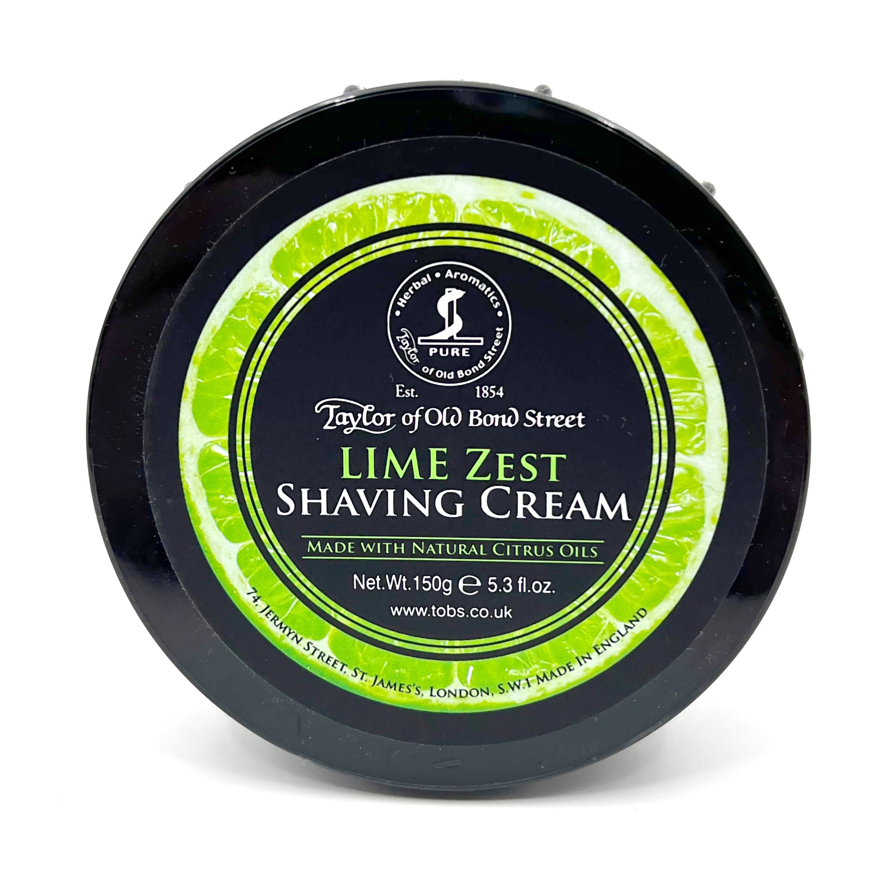 Taylor of Old Bond Street Lime Zest Shaving Cream 150g (5.3 oz)
