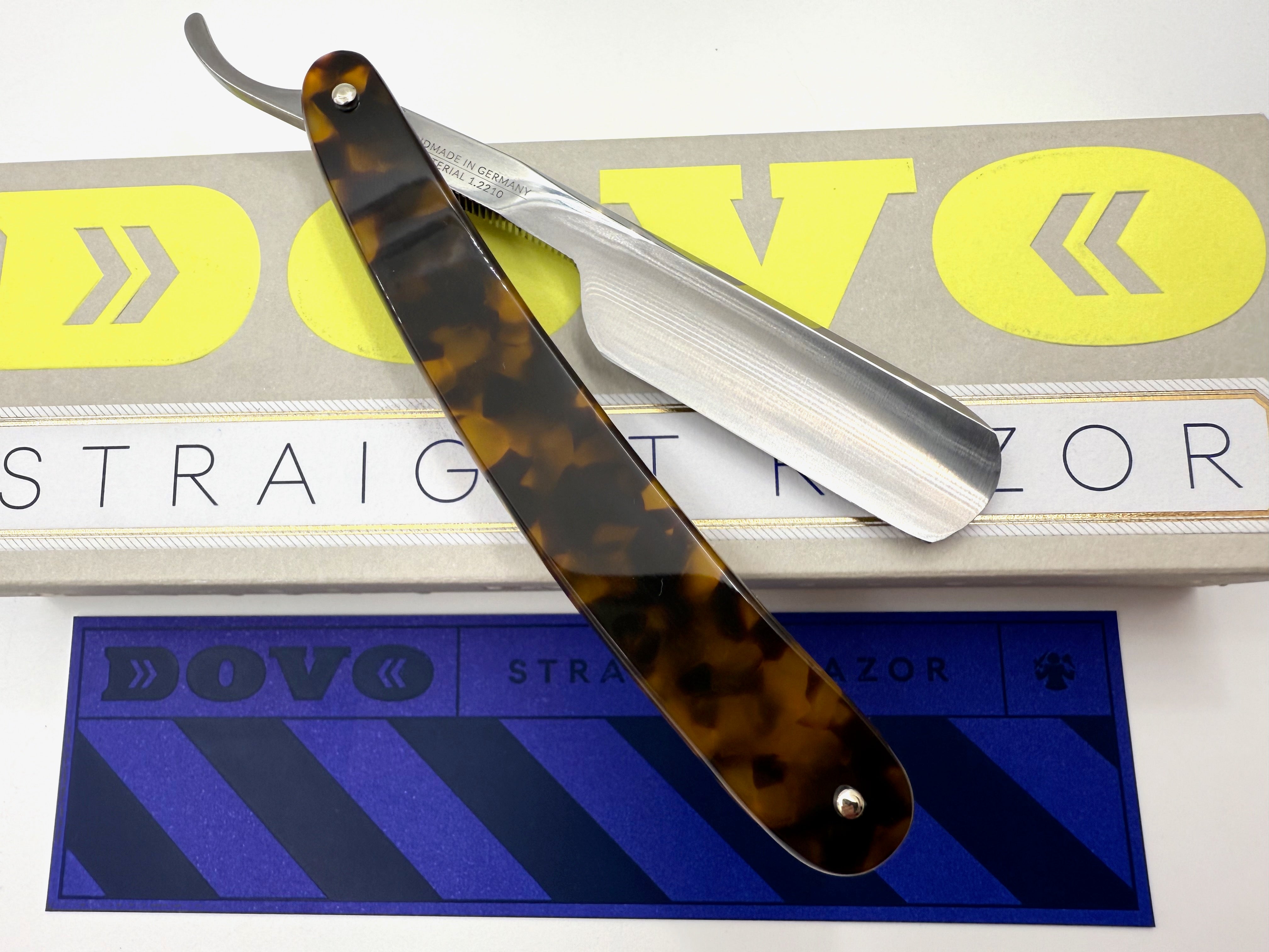 Dovo "Barbarossa" Faux Tortoise Handle 5/8 Full Hollow Solingen Straight Razor