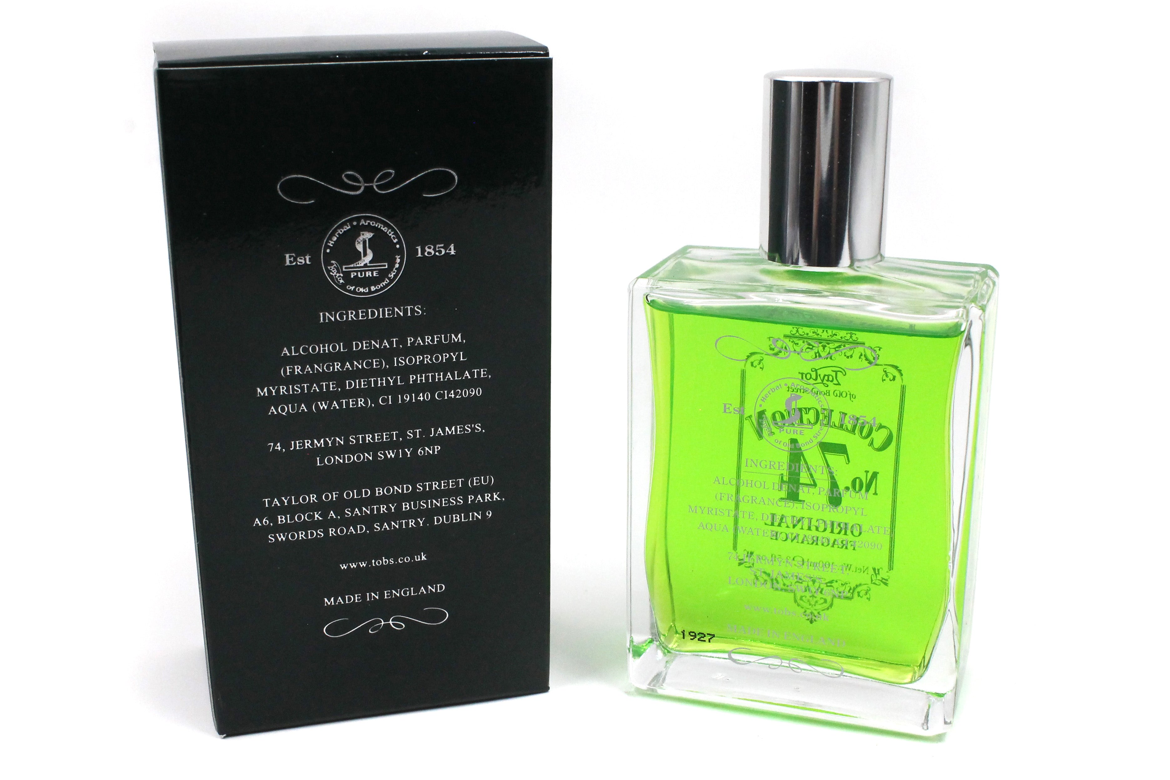 Taylor of Old Bond Street Luxury No. 74 Original Fragrance Cologne - 100ml (3.3 fl. oz)