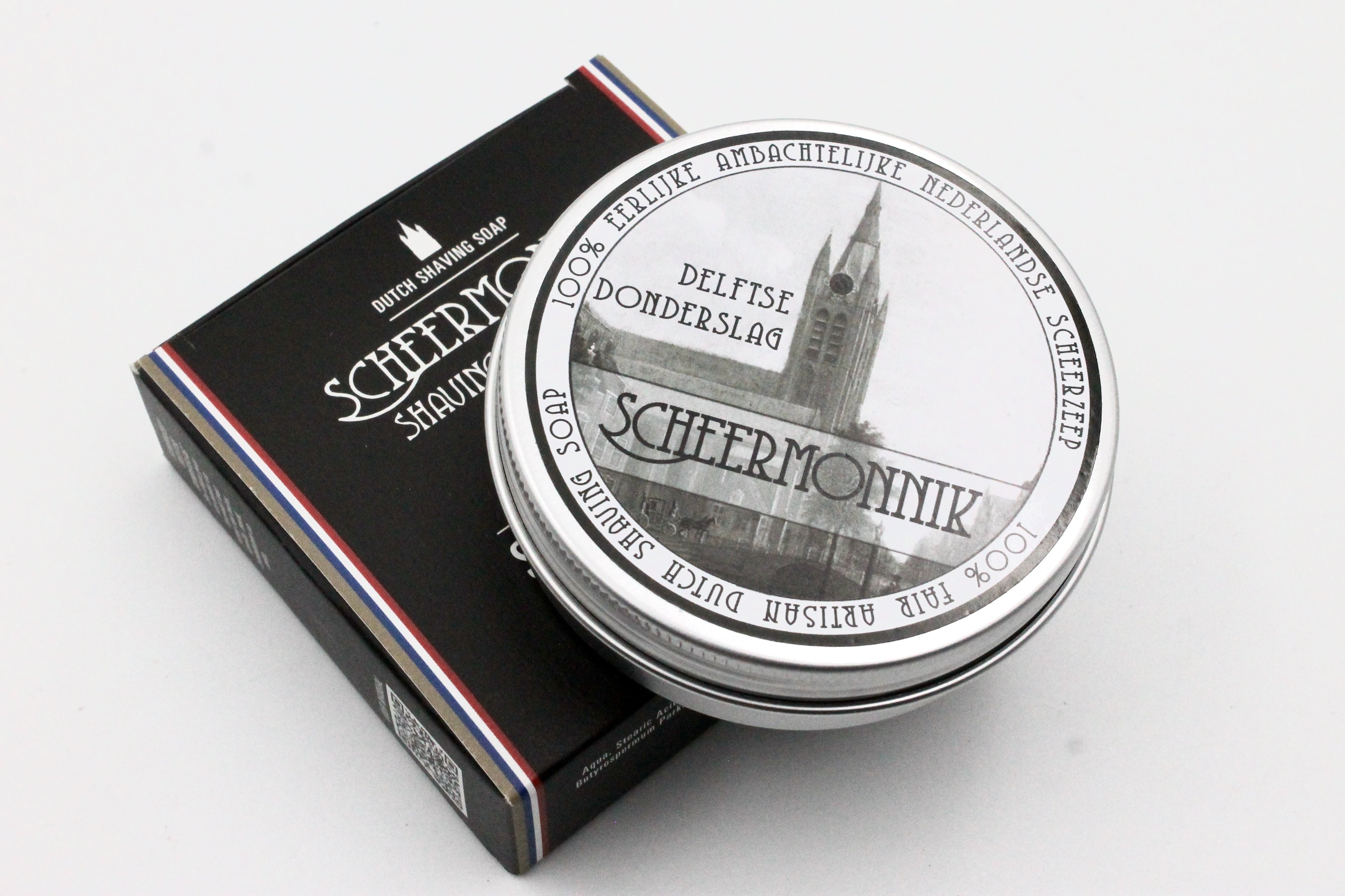 Scheermonnik Dutch Artisan Shaving Soap - Delftse Donderslag (Thunderclap) - 75g (2.6oz)